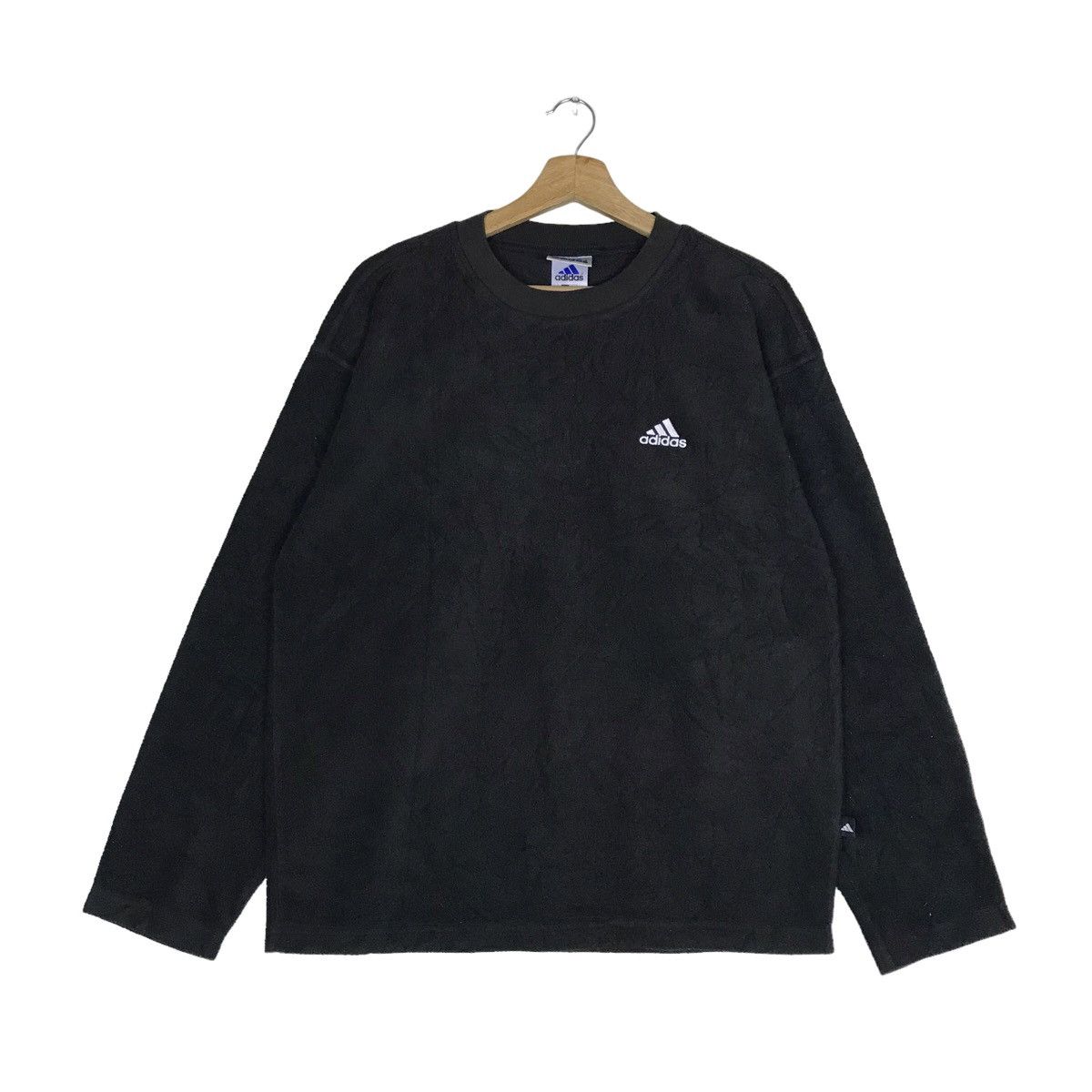 Vintage 90s ADIDAS Equipment Minimalist Fleece Shirt