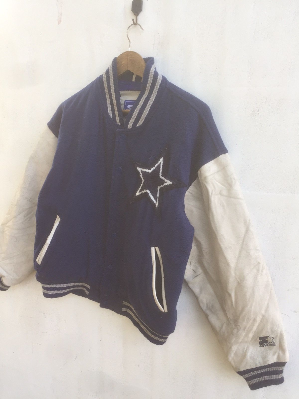 LA DODGERS STARTER MLB vintage 70s Sleeve Leather varsity