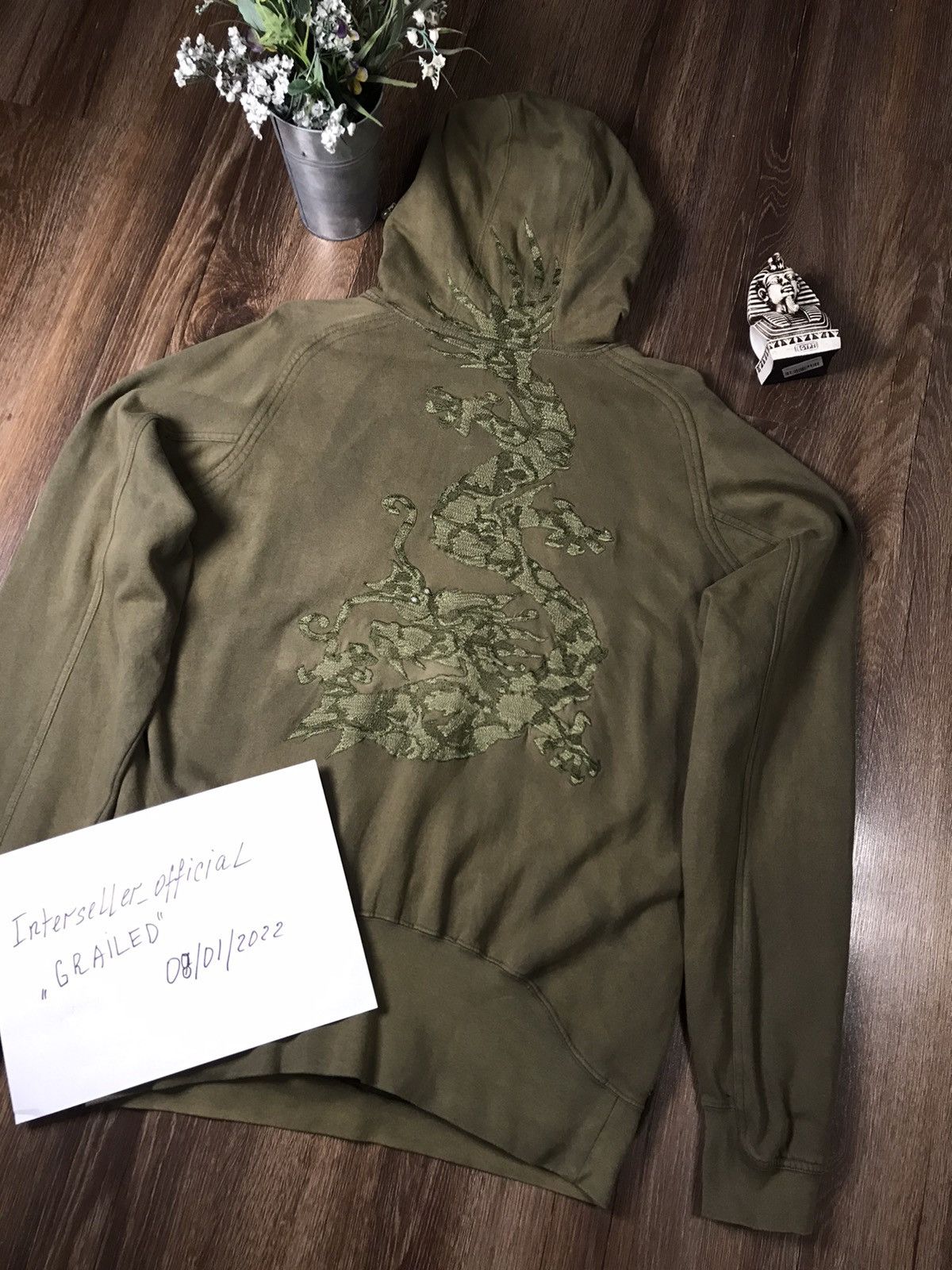 Japanese Brand × MHI × Maharishi Maharishi Vintage Ninja 🥷 hoodie embroidered dragon Size US L / EU 52-54 / 3 - 5 Thumbnail
