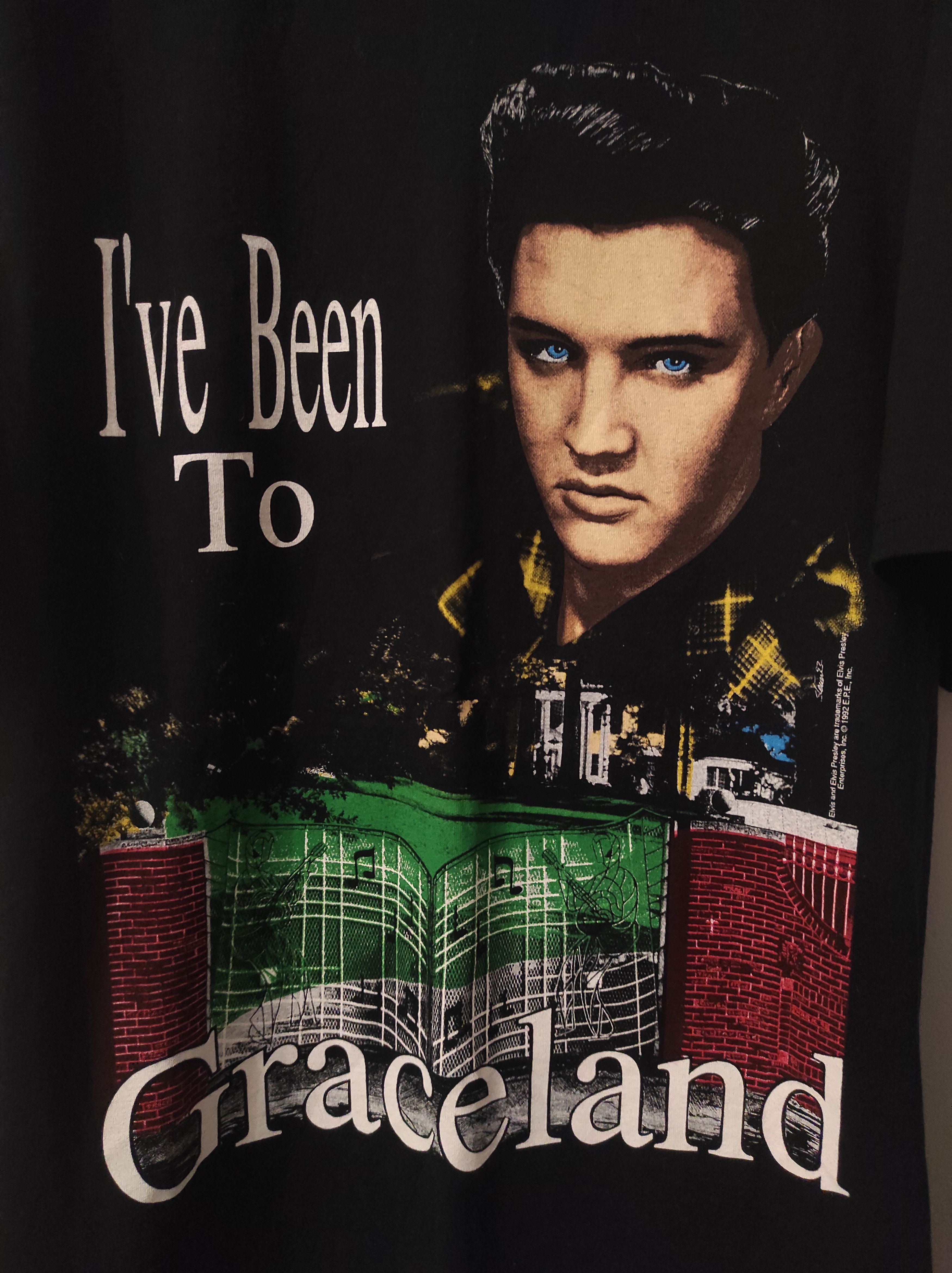 Band Tees T-shirt 1992 Elvis Presley I've Been To Graceland Size US XL / EU 56 / 4 - 2 Thumbnail