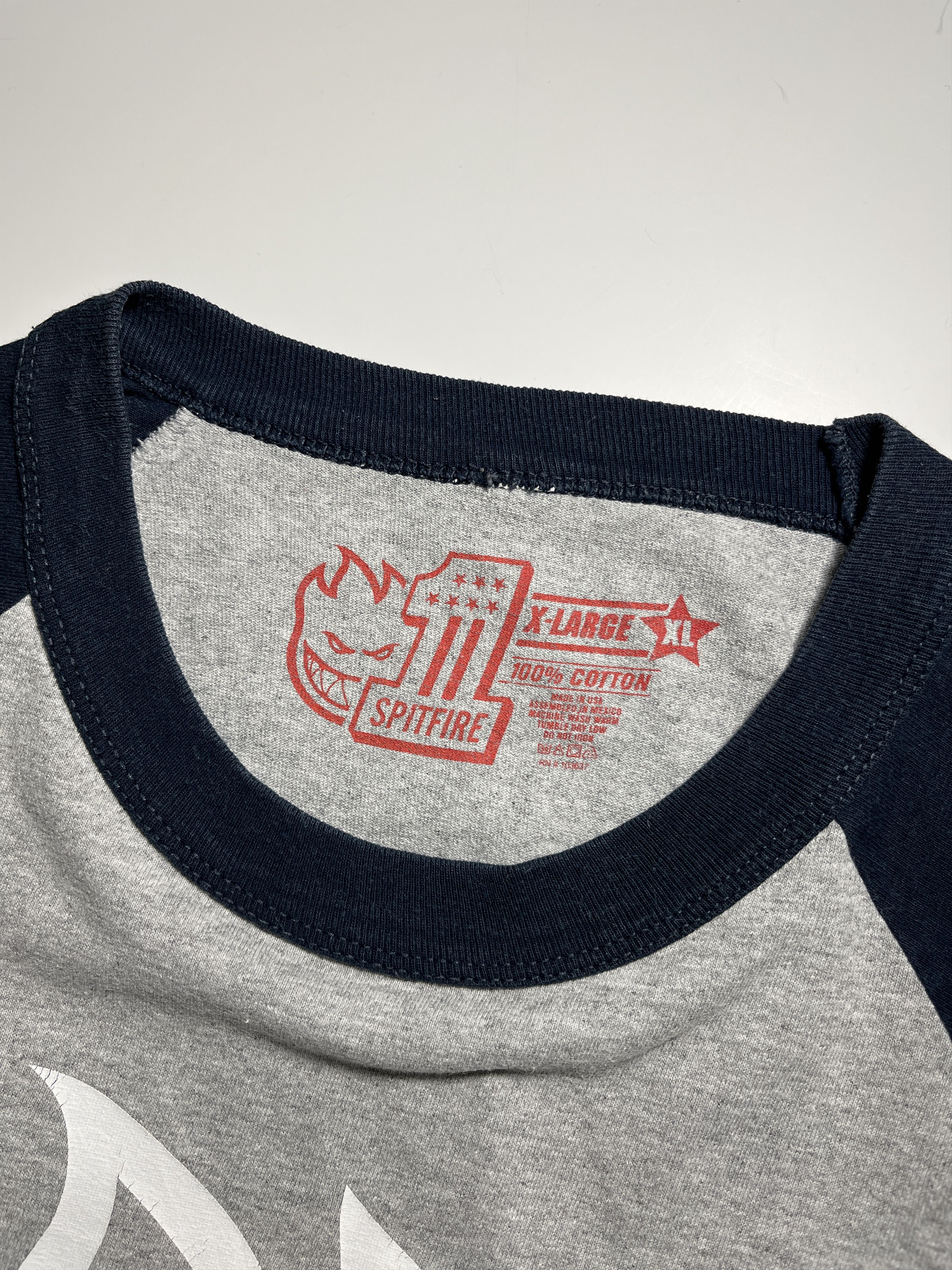 Spitfire × Vintage Vintage Spitfire Skateboards 3/4 Sleeve T-Shirt Size XL Size US XL / EU 56 / 4 - 8 Thumbnail