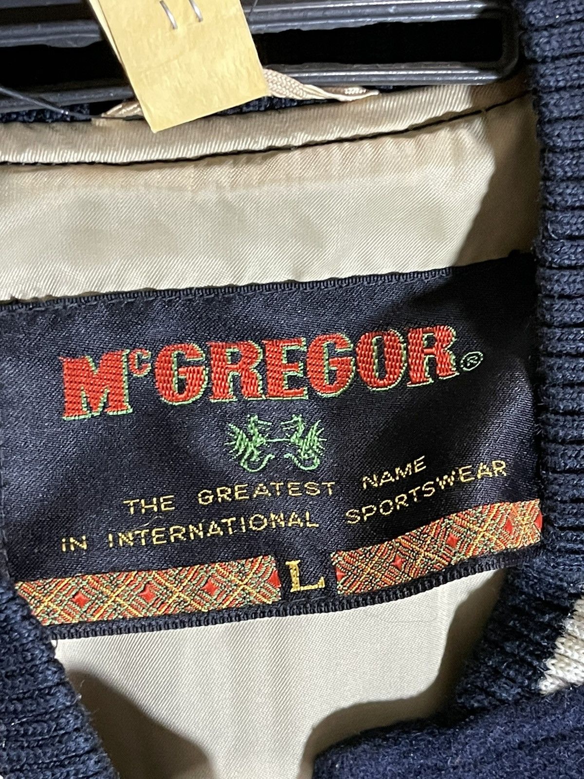 McGregor Vintage Thrashed Mcgregor Varsity Jacket Size US L / EU 52-54 / 3 - 3 Thumbnail