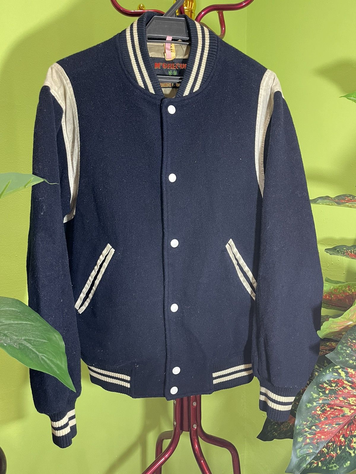 McGregor Vintage Thrashed Mcgregor Varsity Jacket Size US L / EU 52-54 / 3 - 1 Thumbnail