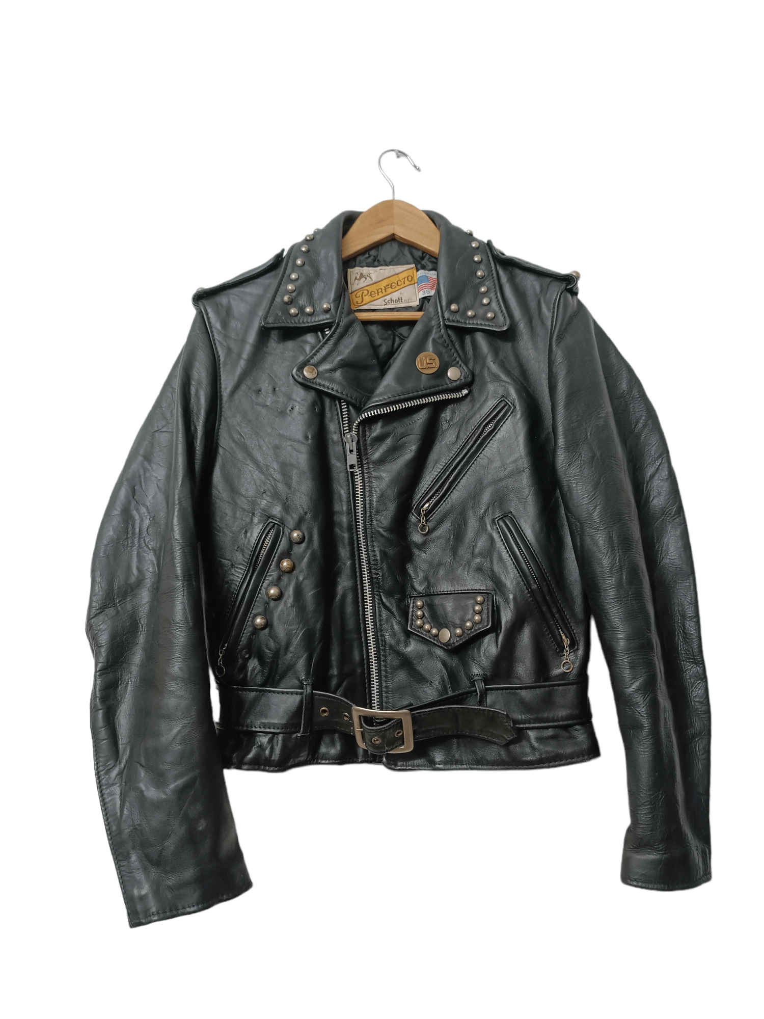 Schott Vintage Schott Perfecto 613 Double Collar Jacket Size US S / EU 44-46 / 1 - 1 Thumbnail
