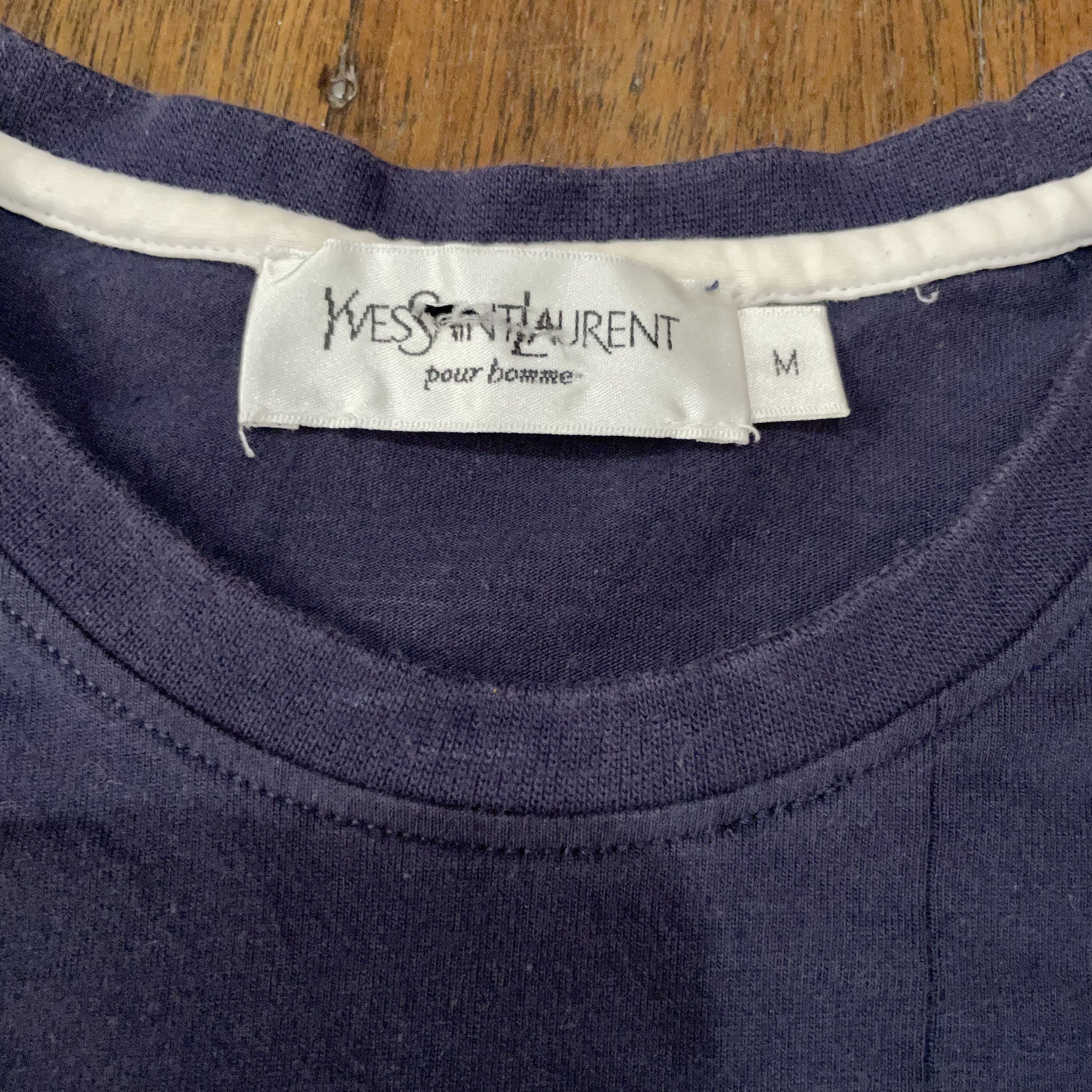 Vintage YSL Script Printed Double Layered shirt Size US M / EU 48-50 / 2 - 7 Thumbnail