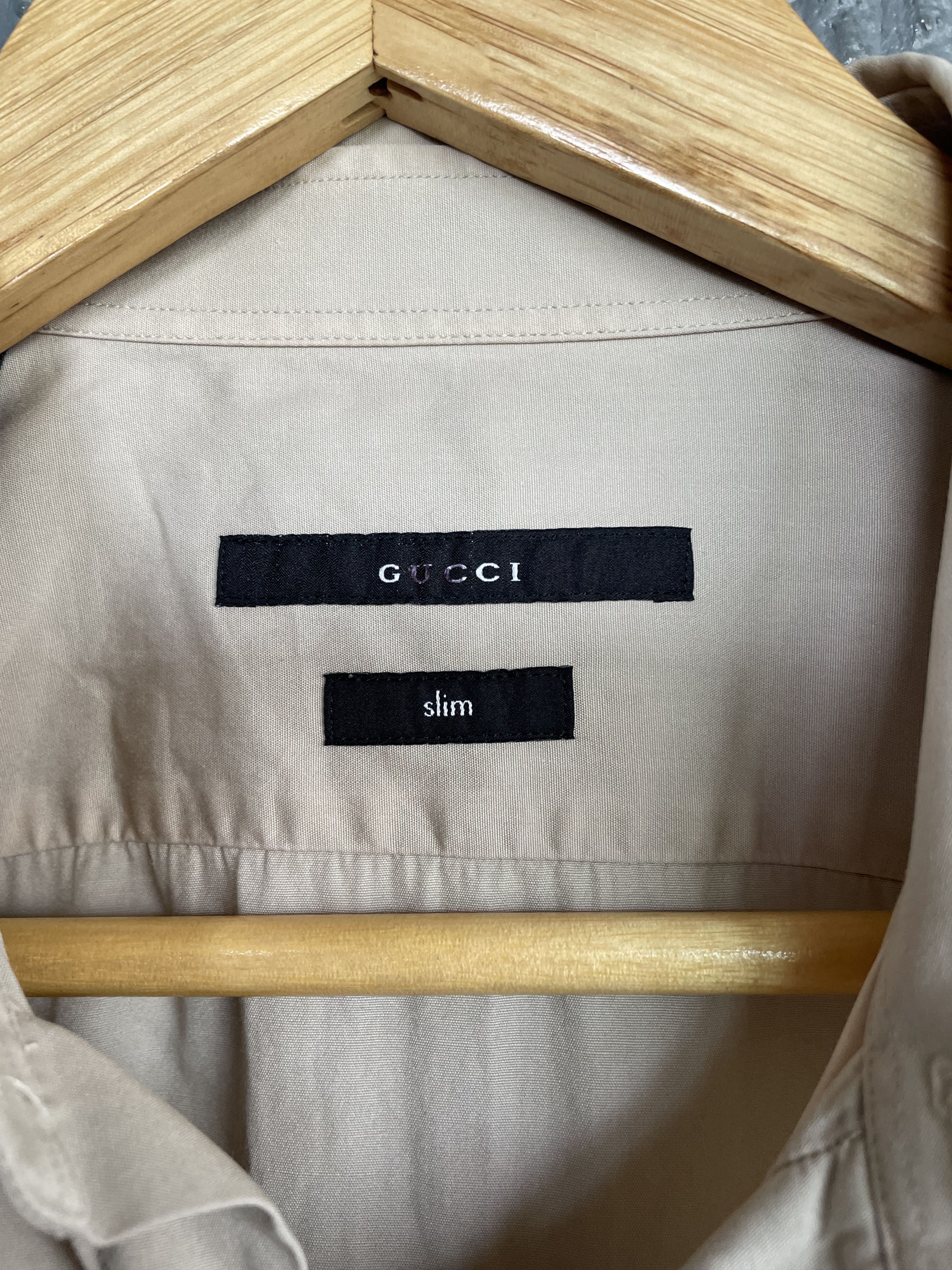 Gucci gucci cream buttom up longsleeve polo Size US S / EU 44-46 / 1 - 8 Thumbnail