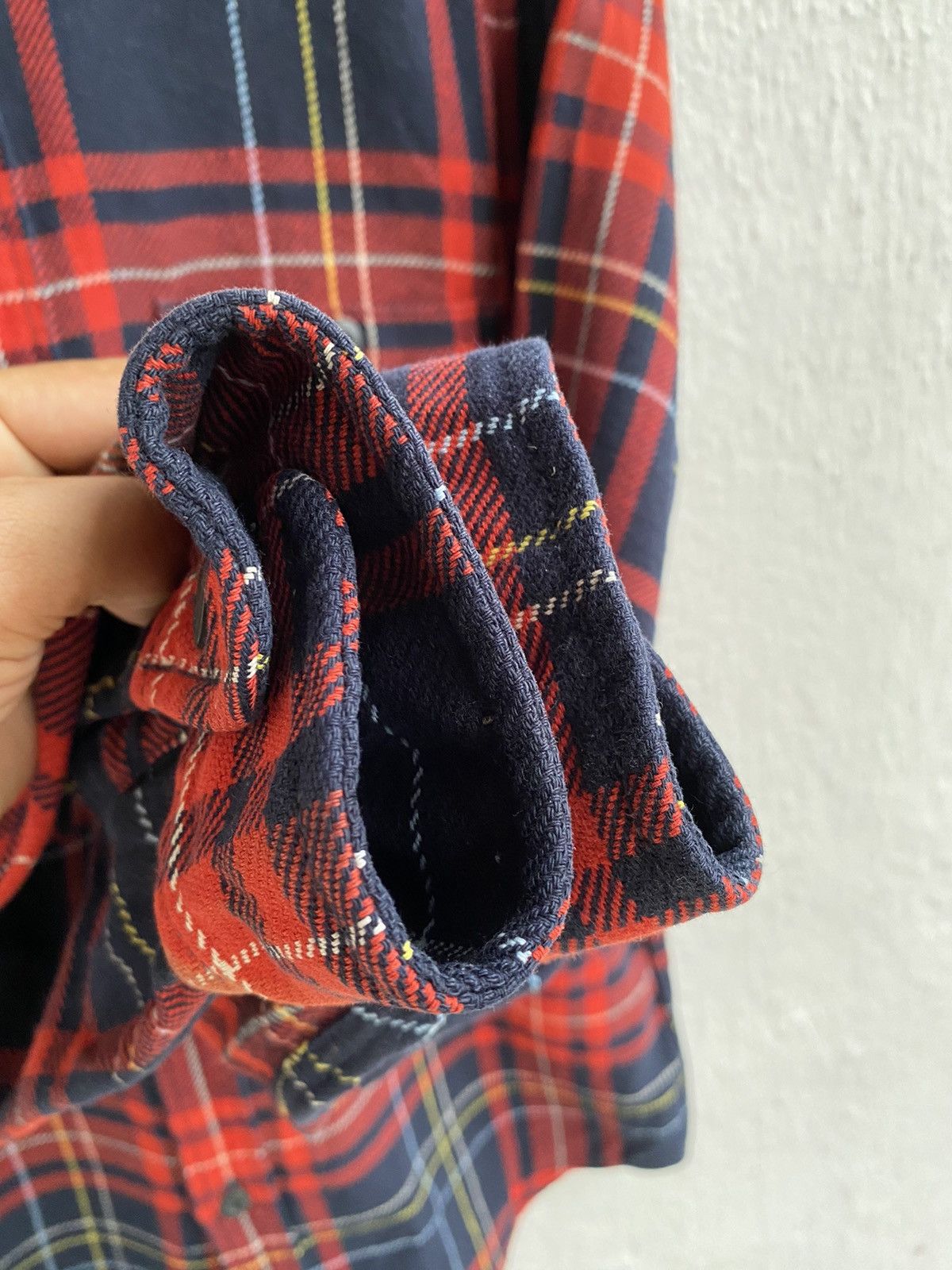 Japanese Brand × Uniqlo Japanese Brand FW20 Uniqlo Authentic Shirt Flannel Red Size US XL / EU 56 / 4 - 6 Thumbnail