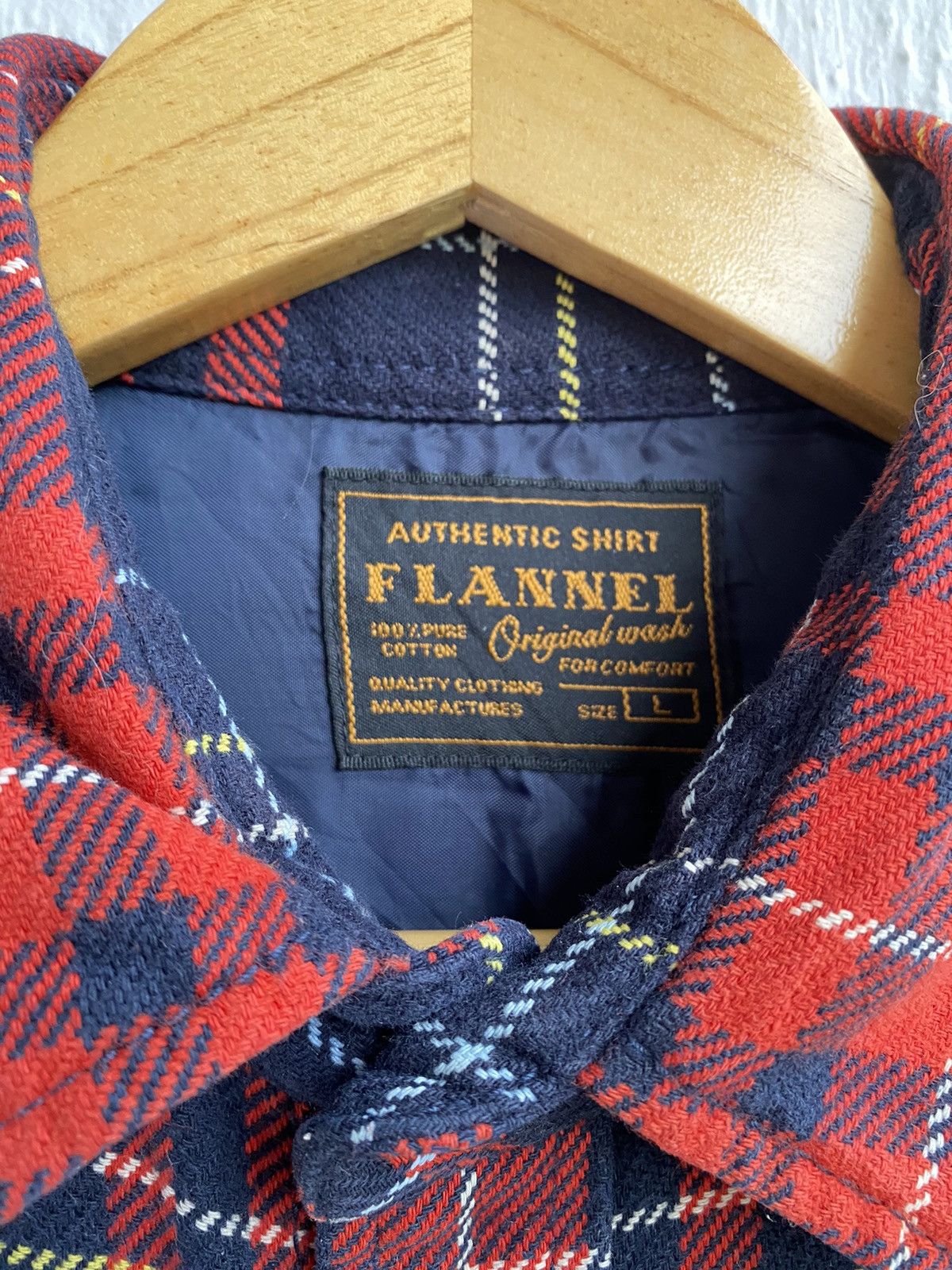 Japanese Brand × Uniqlo Japanese Brand FW20 Uniqlo Authentic Shirt Flannel Red Size US XL / EU 56 / 4 - 3 Thumbnail