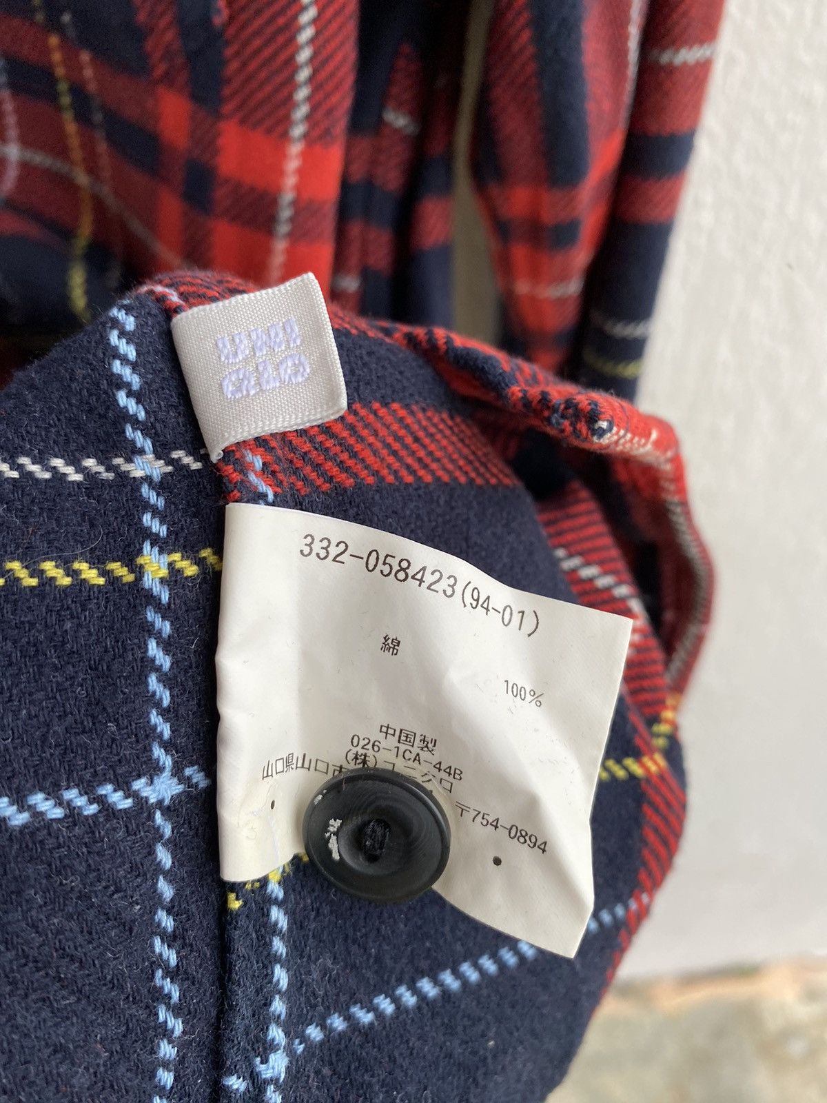 Japanese Brand × Uniqlo Japanese Brand FW20 Uniqlo Authentic Shirt Flannel Red Size US XL / EU 56 / 4 - 12 Thumbnail