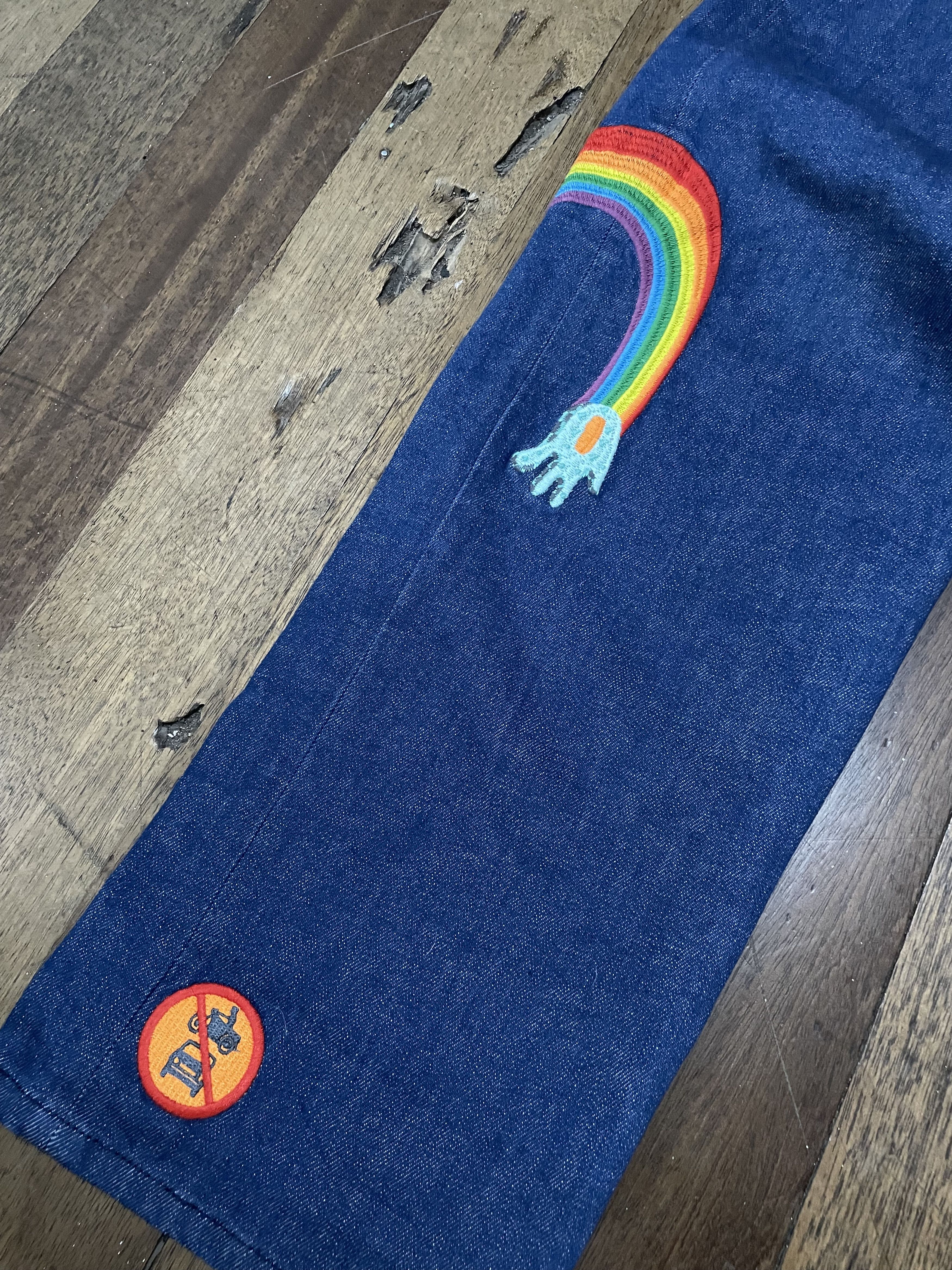 Tsumori Chisato Tsumori Chisato Multi Logo Denim Pants - Issey Miyake Size US 31 - 5 Thumbnail