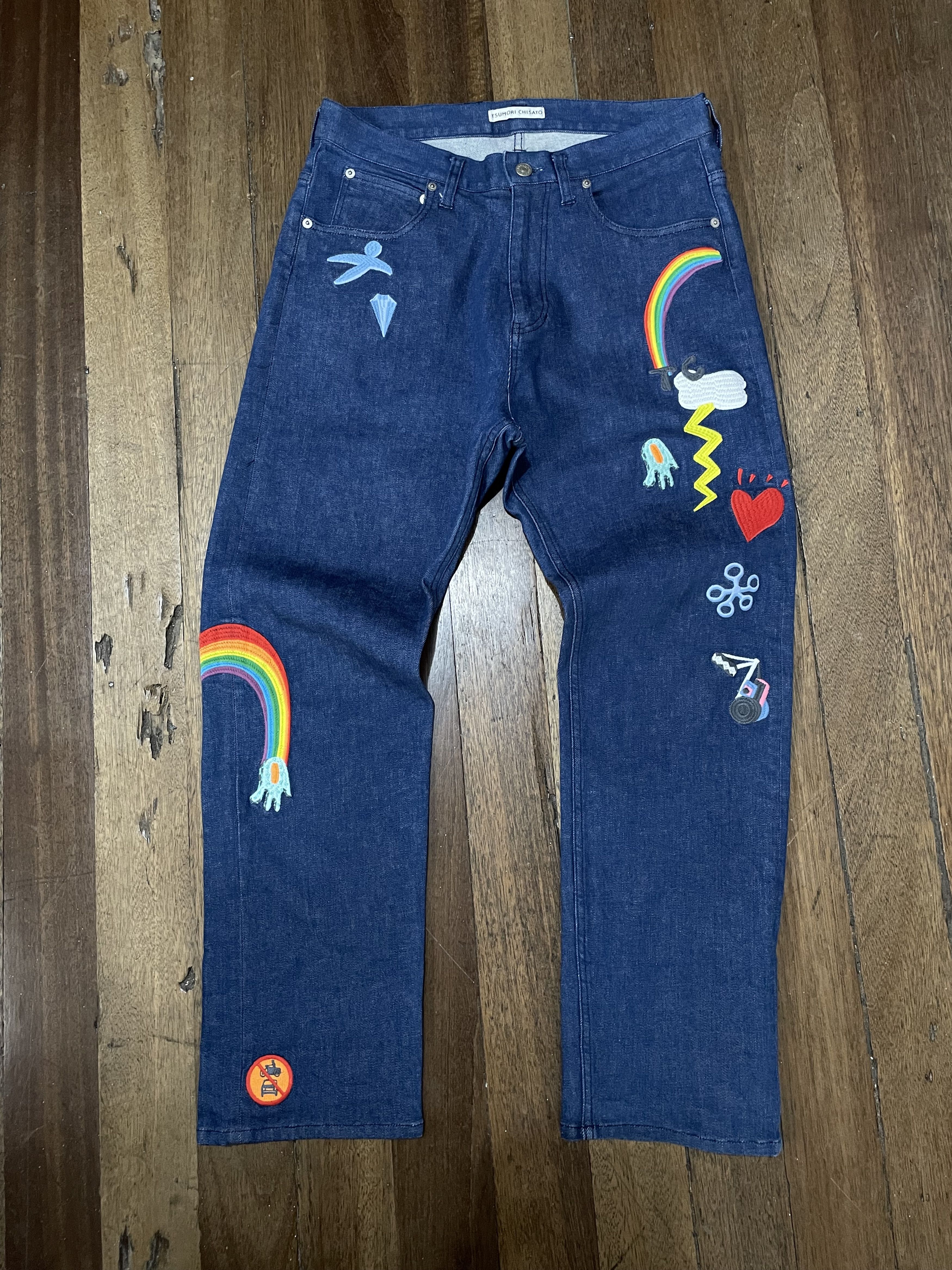 Tsumori Chisato Tsumori Chisato Multi Logo Denim Pants - Issey Miyake Size US 31 - 1 Thumbnail