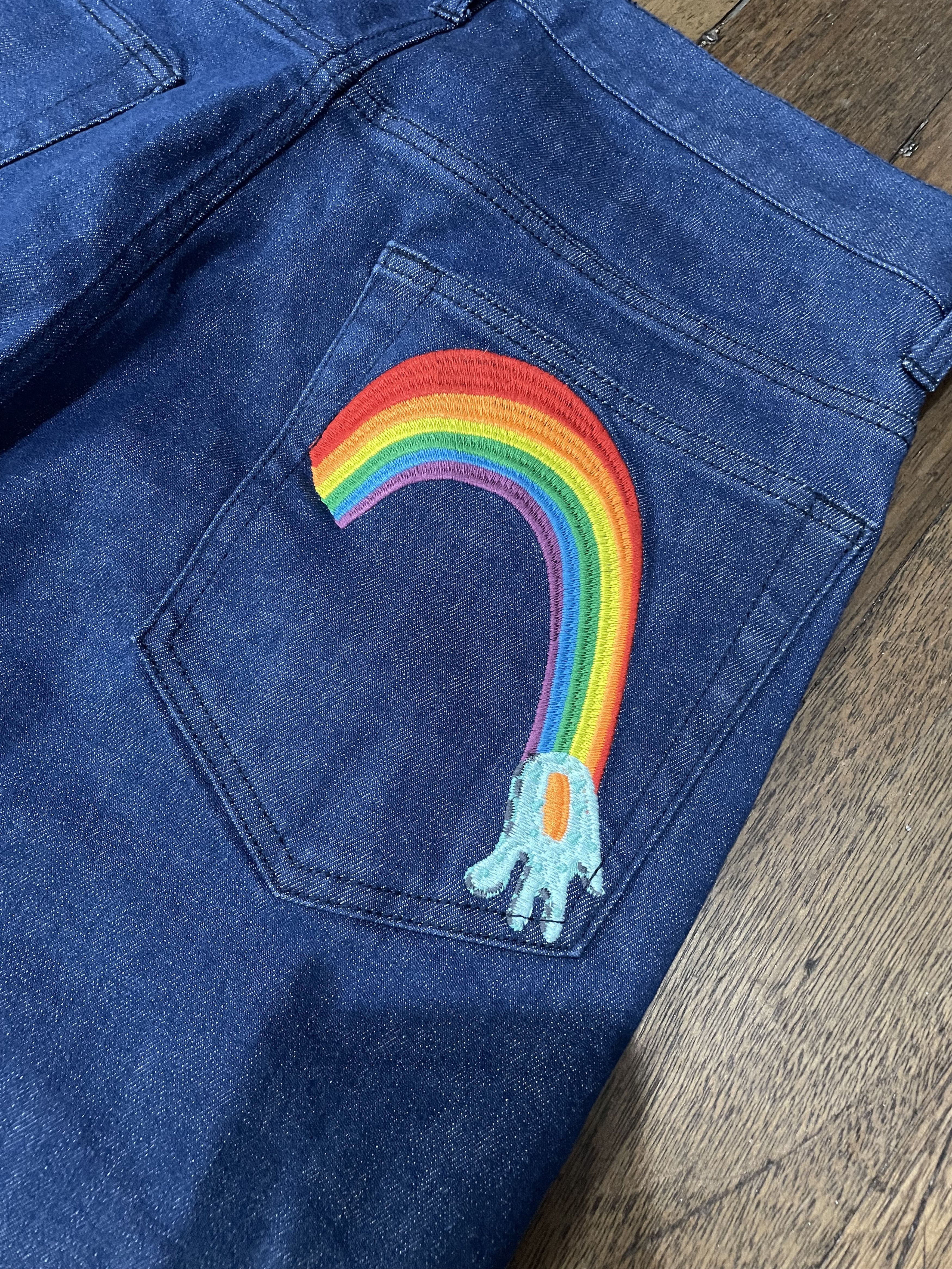 Tsumori Chisato Tsumori Chisato Multi Logo Denim Pants - Issey Miyake Size US 31 - 10 Thumbnail