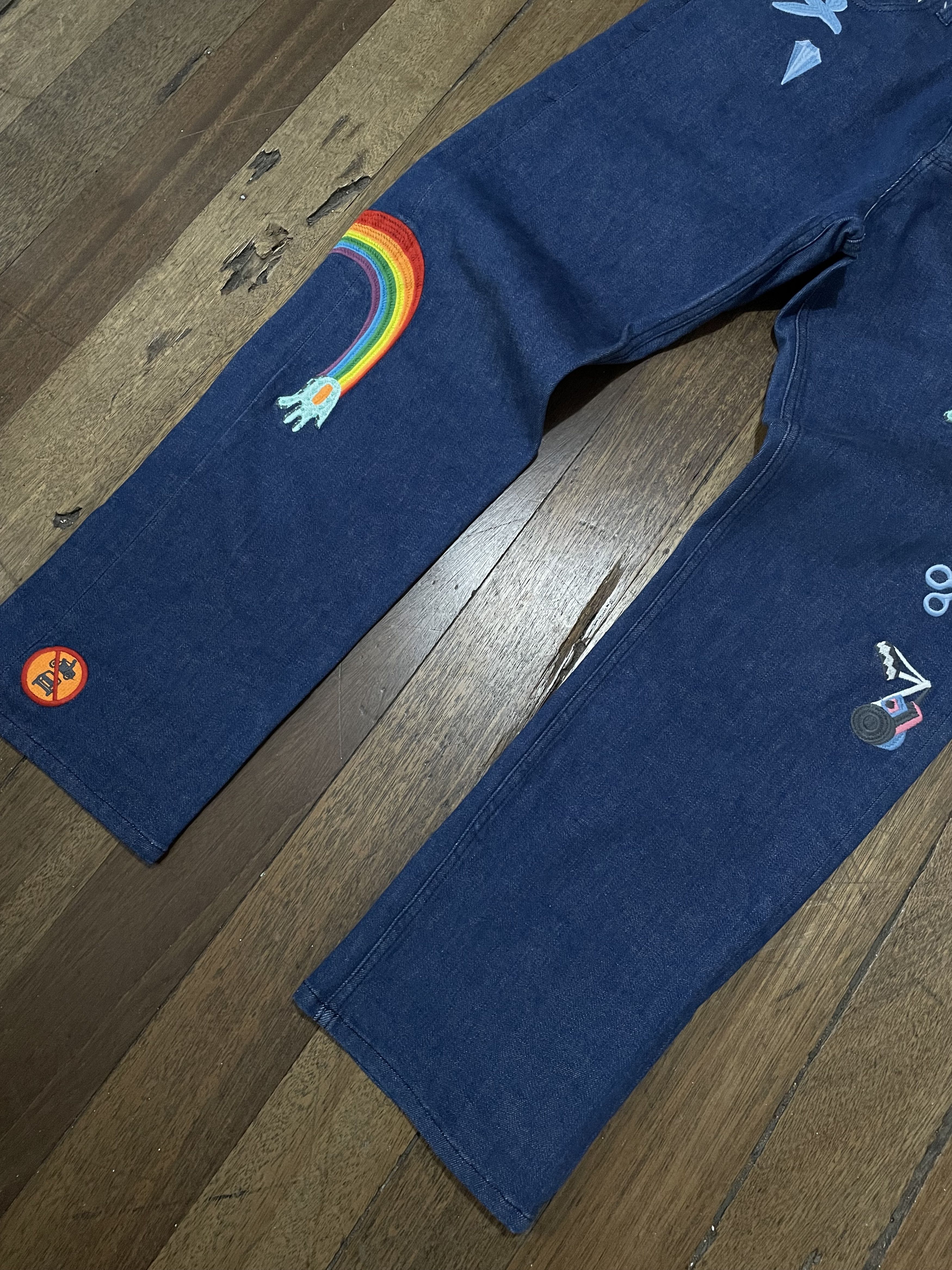 Tsumori Chisato Tsumori Chisato Multi Logo Denim Pants - Issey Miyake Size US 31 - 3 Thumbnail