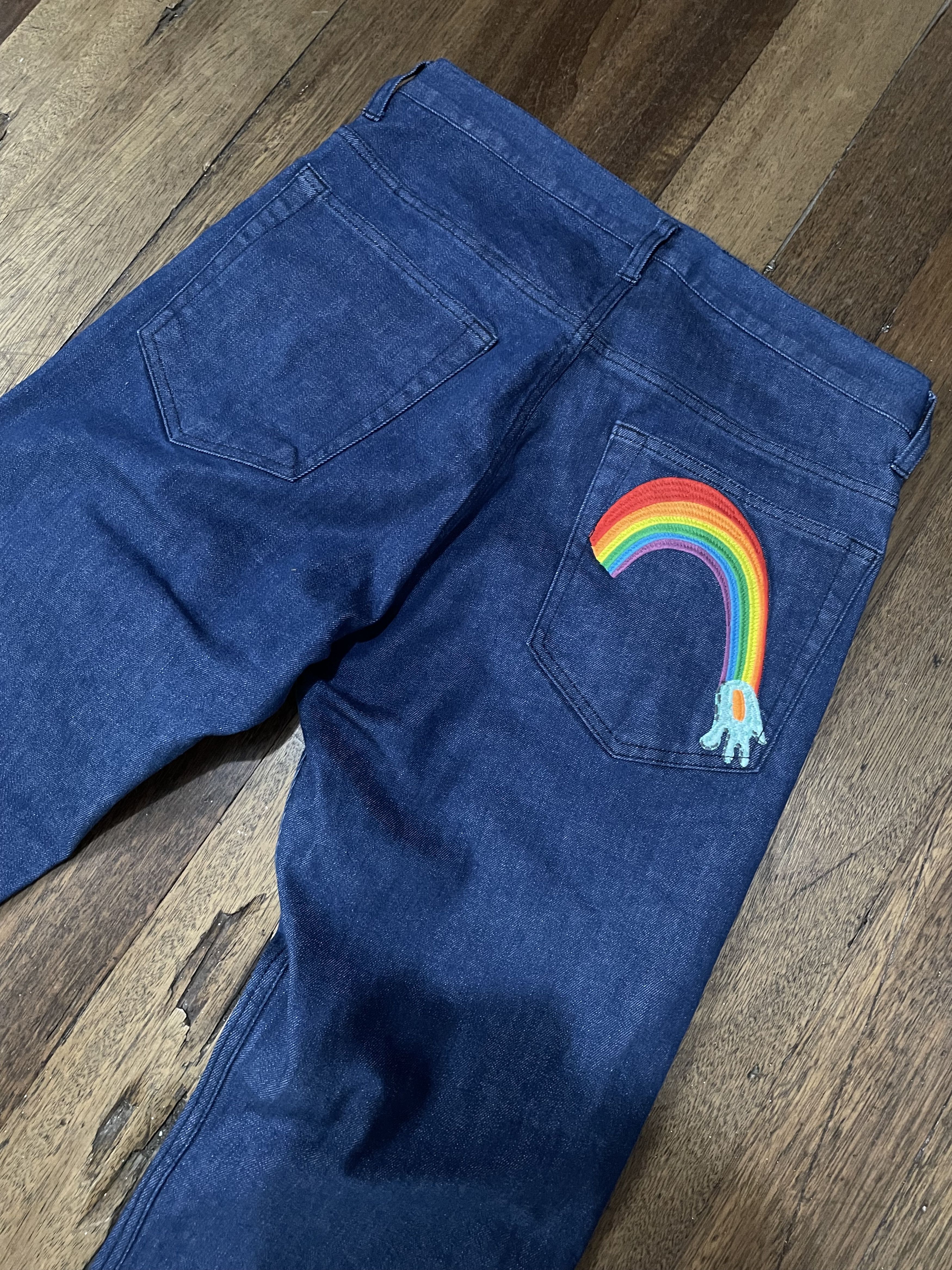 Tsumori Chisato Tsumori Chisato Multi Logo Denim Pants - Issey Miyake Size US 31 - 9 Thumbnail