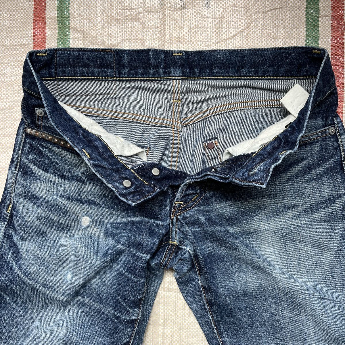 Hysteric Glamour × Vintage Redline Selvedge Hystoric Glamour Denim Jeans Distressed Size 28" / US 6 / IT 42 - 9 Thumbnail