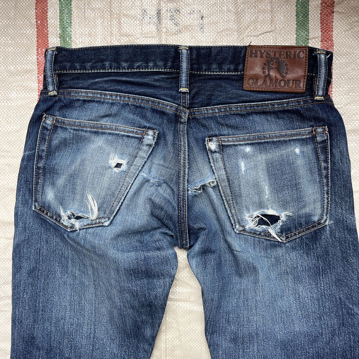 Hysteric Glamour × Vintage Redline Selvedge Hystoric Glamour Denim Jeans Distressed Size 28" / US 6 / IT 42 - 21 Thumbnail