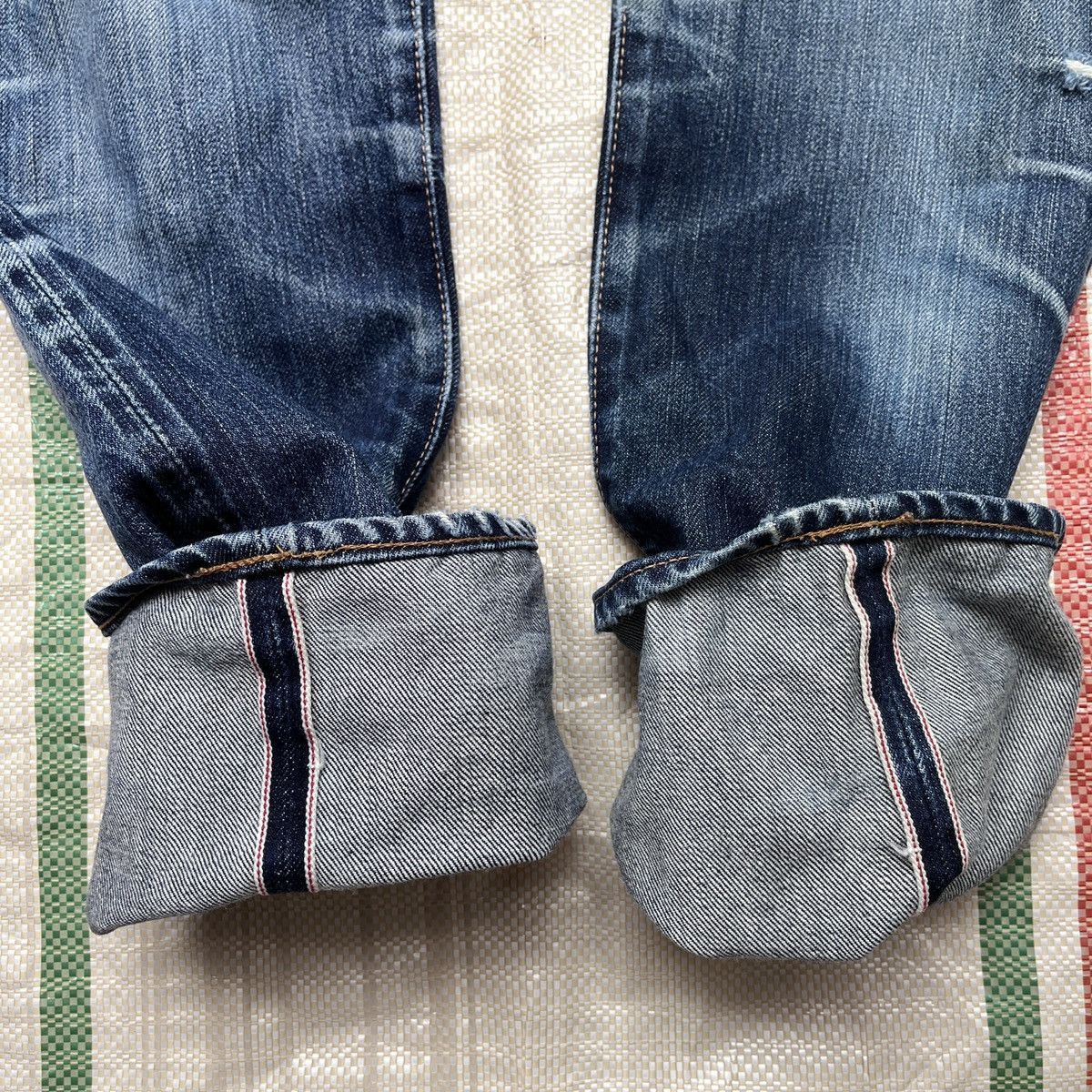 Hysteric Glamour × Vintage Redline Selvedge Hystoric Glamour Denim Jeans Distressed Size 28" / US 6 / IT 42 - 20 Thumbnail