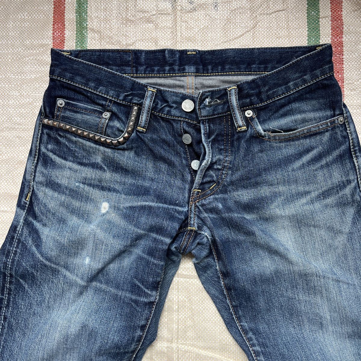 Hysteric Glamour × Vintage Redline Selvedge Hystoric Glamour Denim Jeans Distressed Size 28" / US 6 / IT 42 - 6 Thumbnail