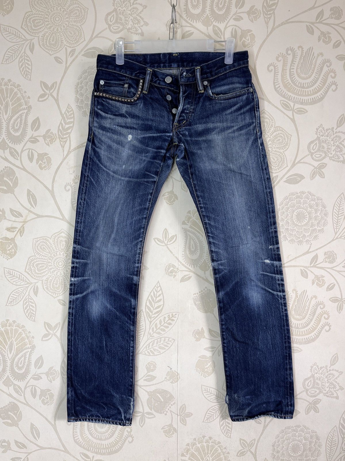 Hysteric Glamour × Vintage Redline Selvedge Hystoric Glamour Denim Jeans Distressed Size 28" / US 6 / IT 42 - 1 Thumbnail