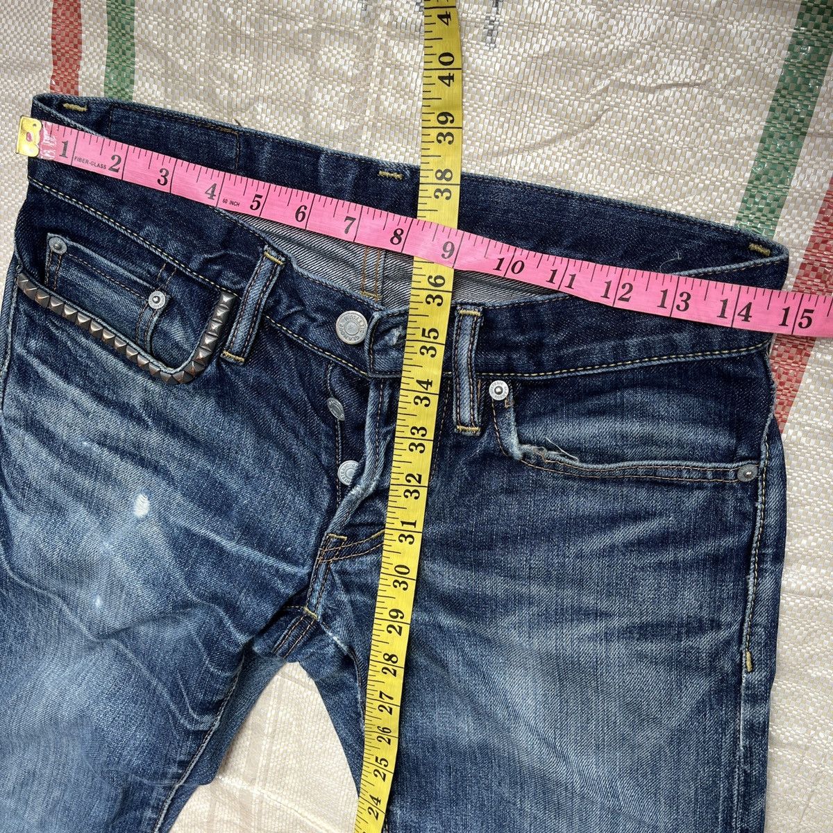 Hysteric Glamour × Vintage Redline Selvedge Hystoric Glamour Denim Jeans Distressed Size 28" / US 6 / IT 42 - 4 Thumbnail