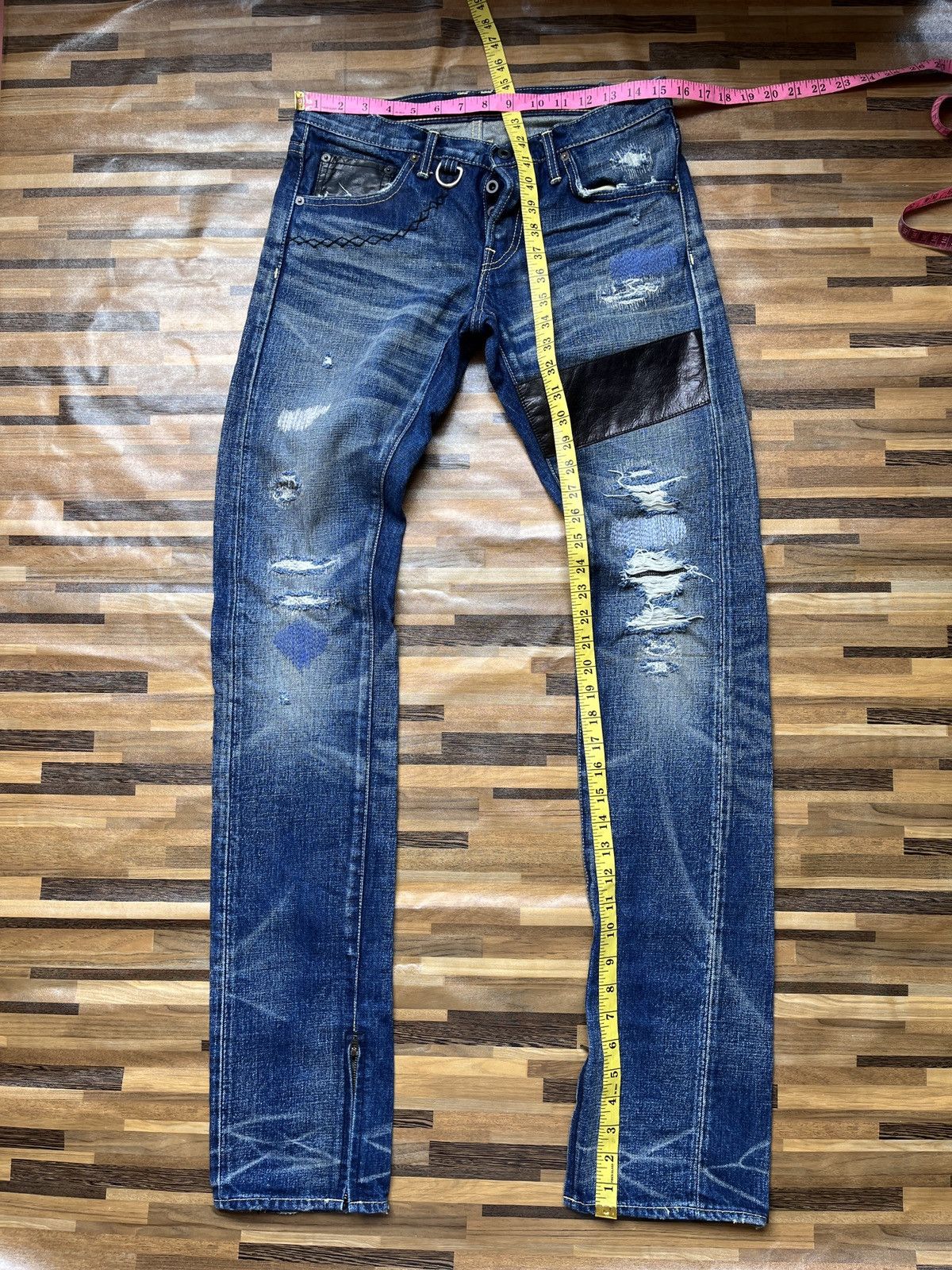 Other Redline Selvedge OverDesign Distressed Denim Jeans Matsuda Size US 30 / EU 46 - 4 Thumbnail