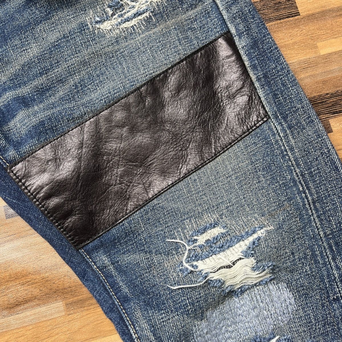 Other Redline Selvedge OverDesign Distressed Denim Jeans Matsuda Size US 30 / EU 46 - 12 Thumbnail