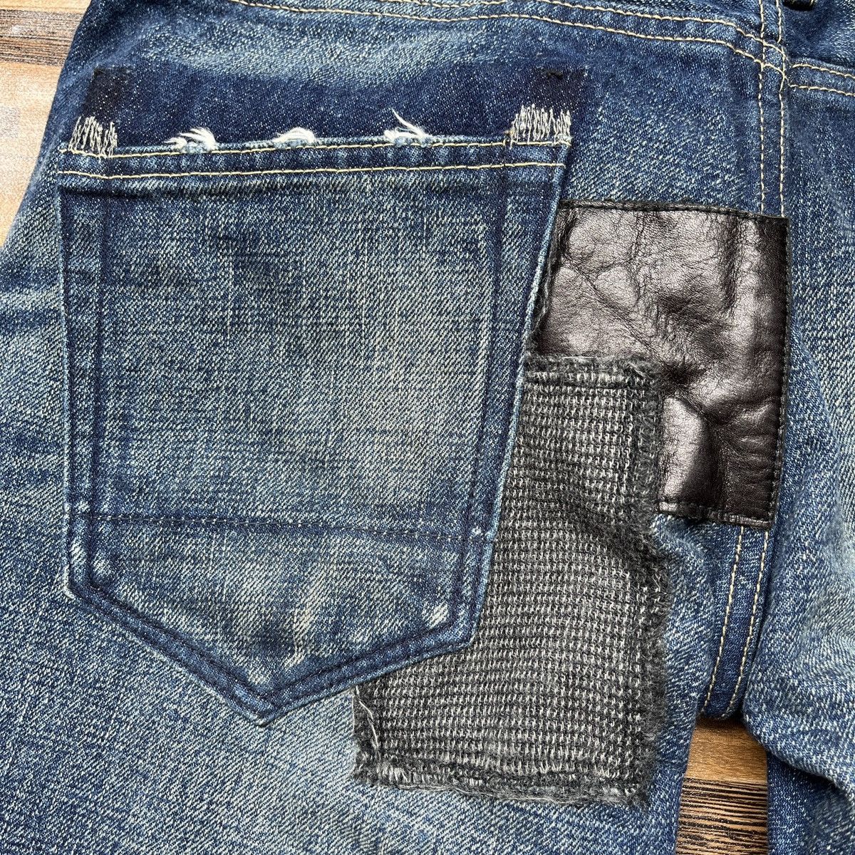 Other Redline Selvedge OverDesign Distressed Denim Jeans Matsuda Size US 30 / EU 46 - 21 Thumbnail