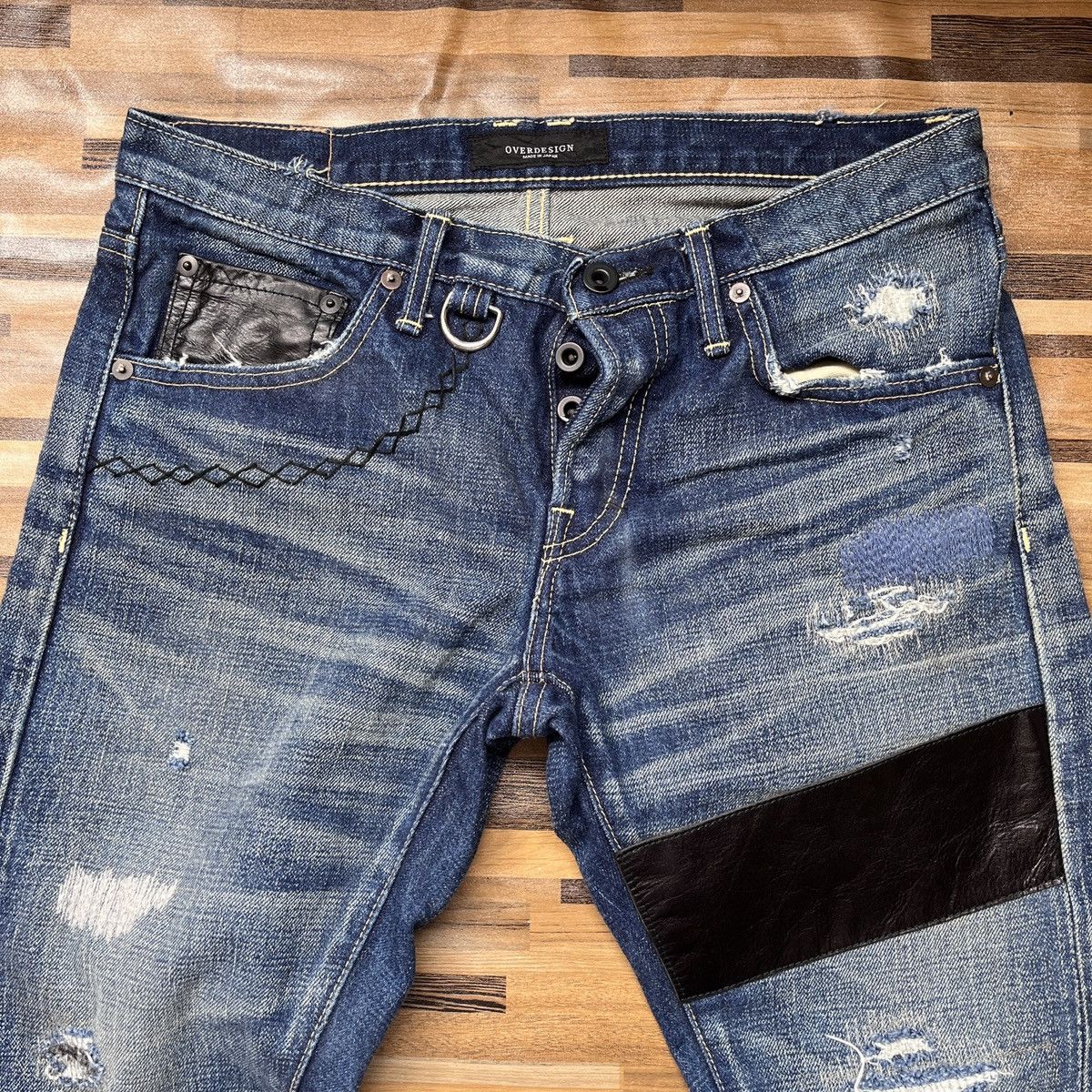 Other Redline Selvedge OverDesign Distressed Denim Jeans Matsuda Size US 30 / EU 46 - 5 Thumbnail