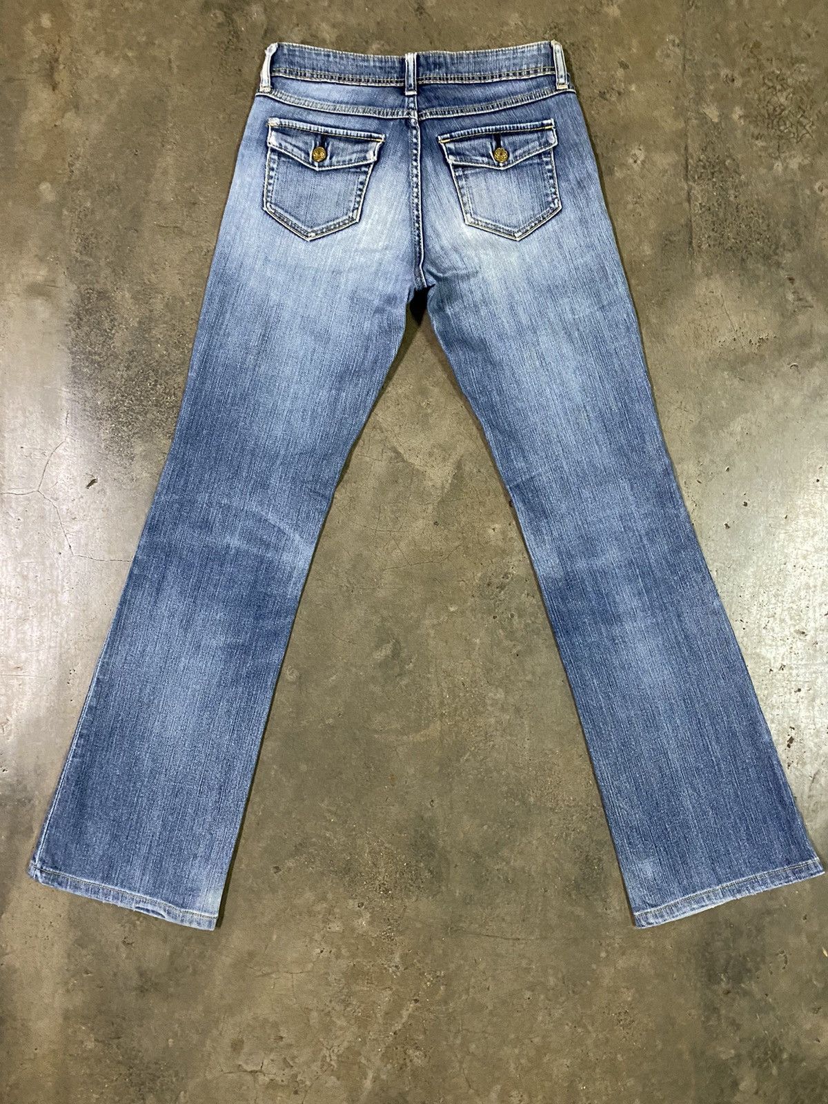 Japanese Brand × Uniqlo Uniqlo Style Up Bootcut Distressed Denim Jeans Size US 28 / EU 44 - 6 Thumbnail