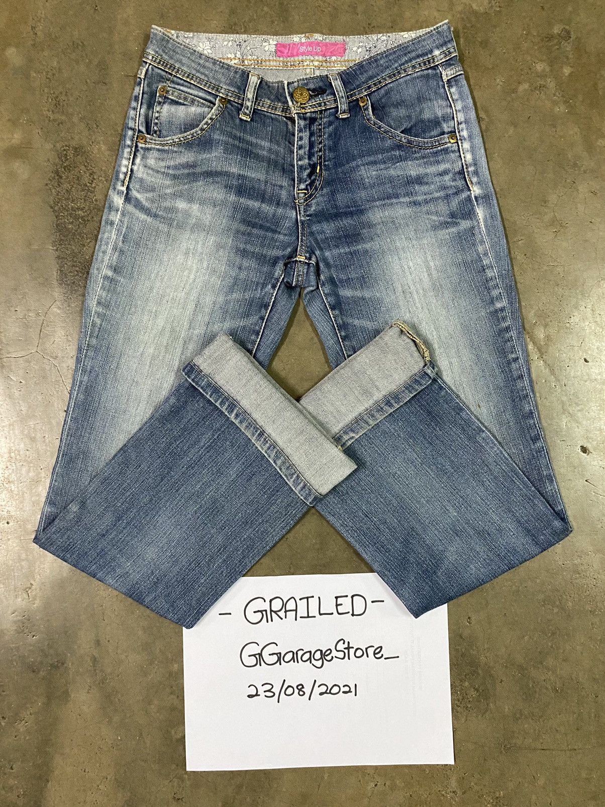 Japanese Brand × Uniqlo Uniqlo Style Up Bootcut Distressed Denim Jeans Size US 28 / EU 44 - 16 Thumbnail