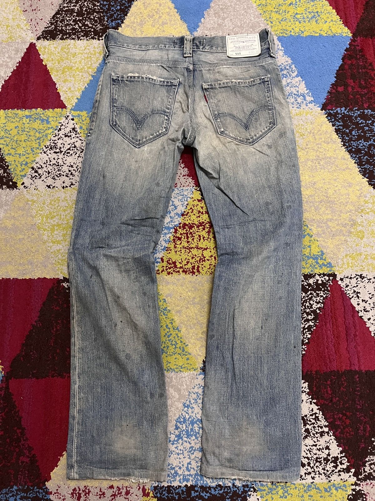 Levi's × Vintage Vintage Levi's 511 Silver Tag Distressed Size US 32 / EU 48 - 17 Thumbnail