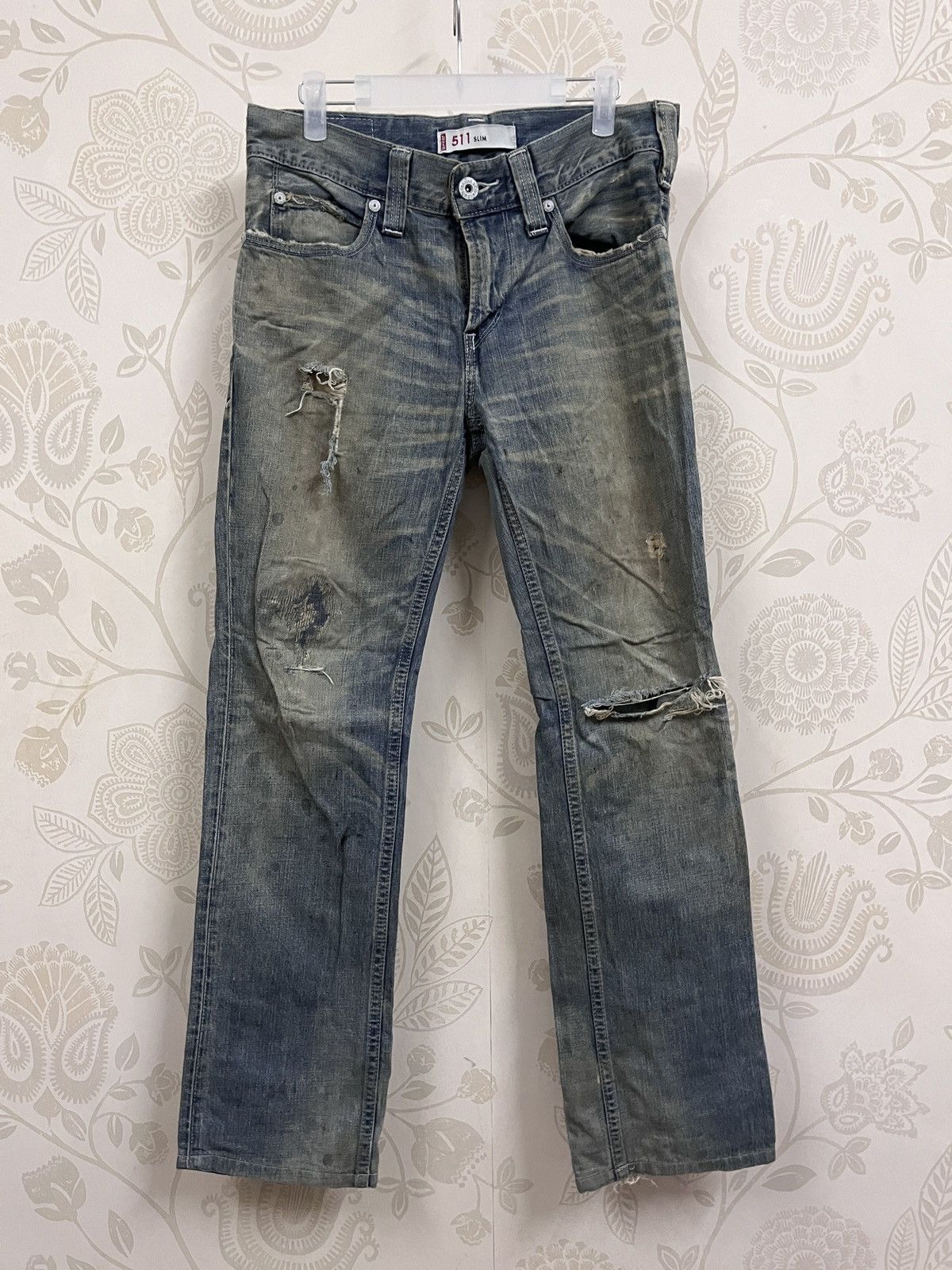 Levi's × Vintage Vintage Levi's 511 Silver Tag Distressed Size US 32 / EU 48 - 1 Thumbnail