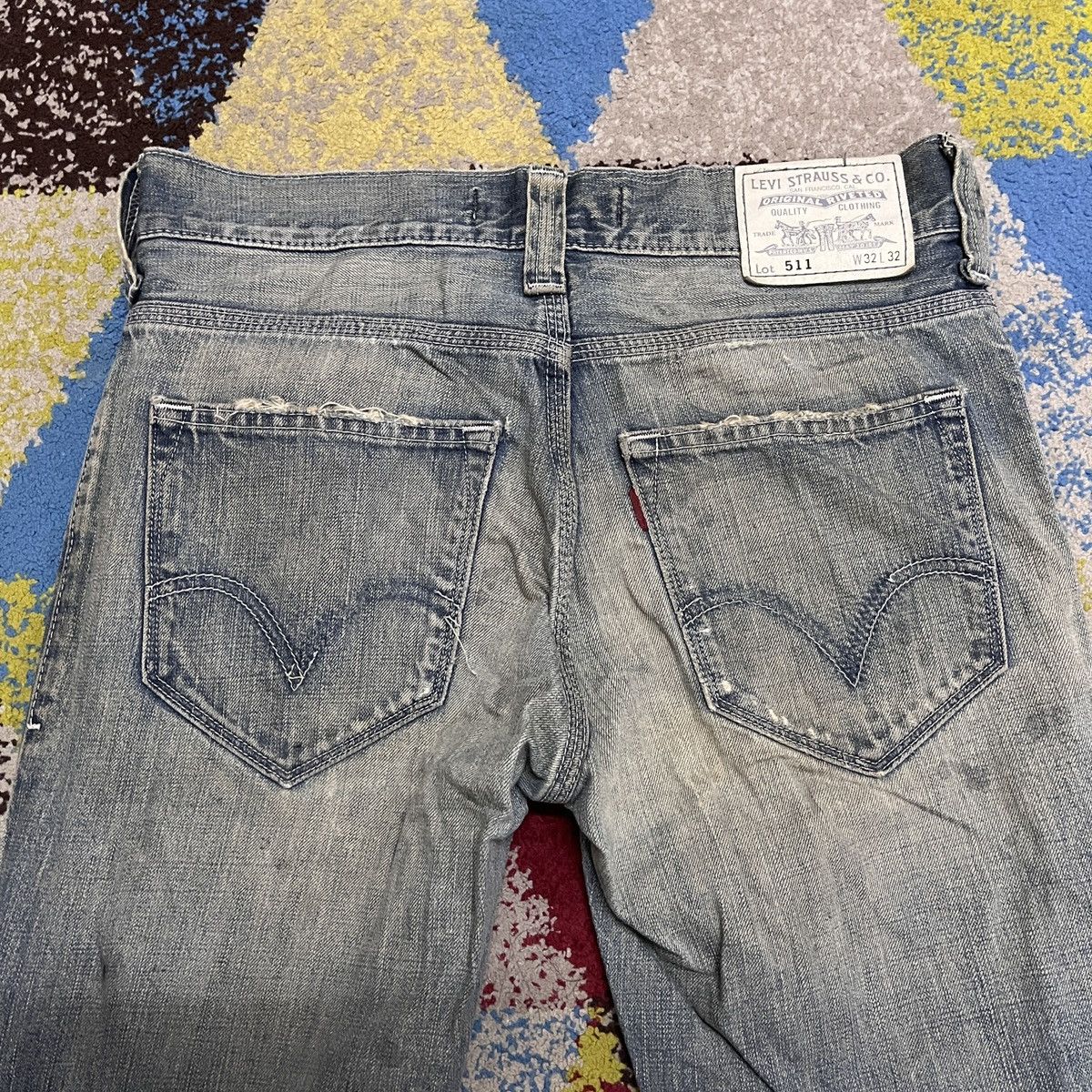 Levi's × Vintage Vintage Levi's 511 Silver Tag Distressed Size US 32 / EU 48 - 16 Thumbnail