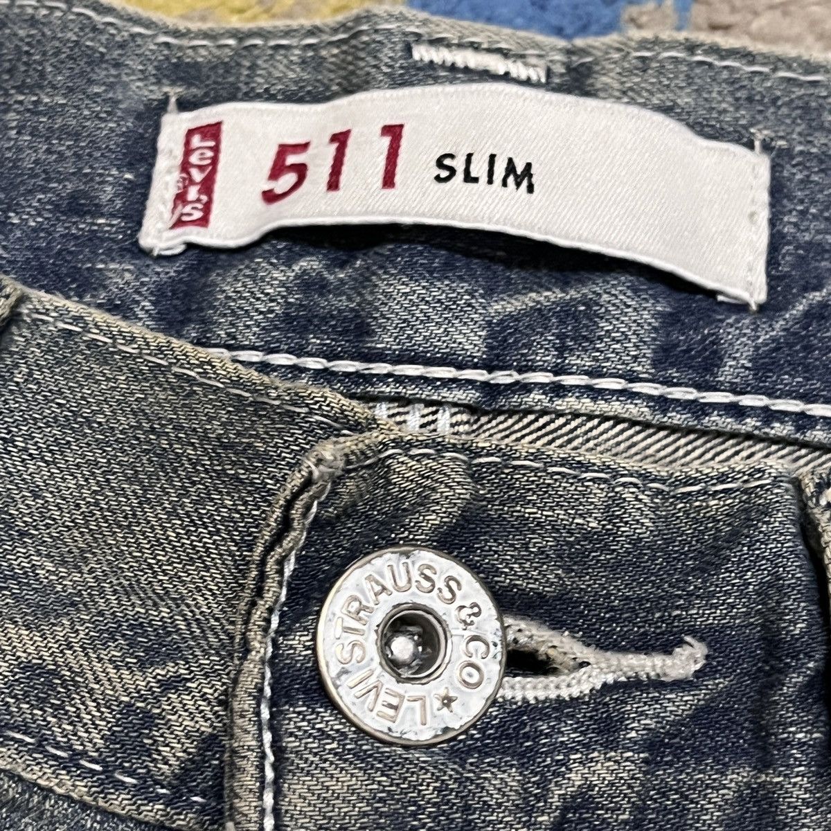 Levi's × Vintage Vintage Levi's 511 Silver Tag Distressed Size US 32 / EU 48 - 5 Thumbnail