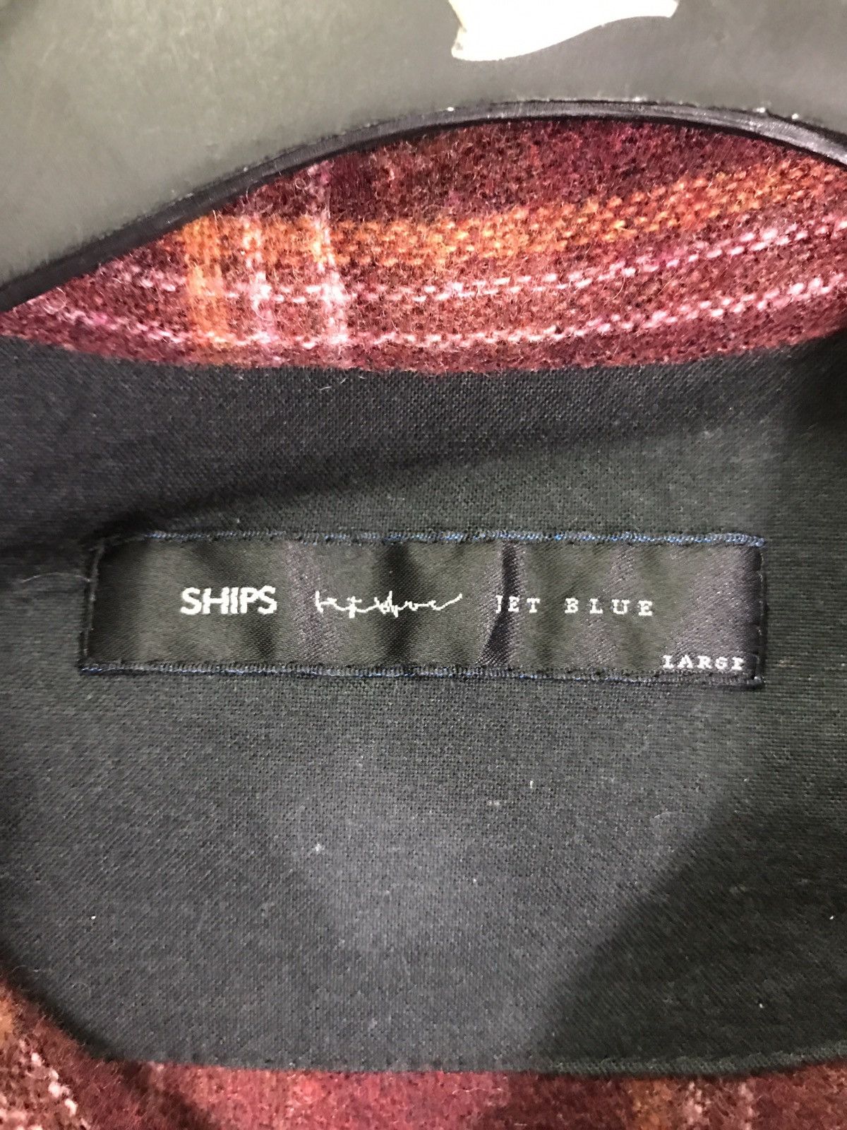 Japanese Brand × SHIPS Ships Plaid Wool Shirt Made In Japan Size US M / EU 48-50 / 2 - 4 Thumbnail
