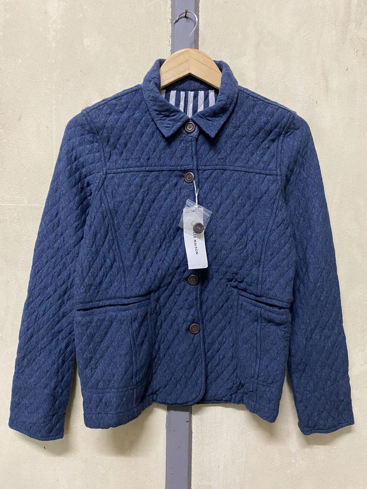 Japanese Brand Belle Maison Wool Worker Jacket Style Size US S / EU 44-46 / 1 - 1 Thumbnail
