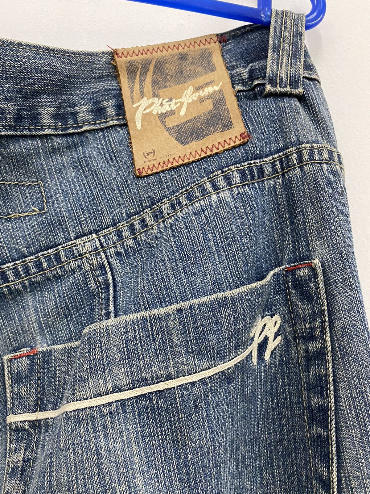 Phat Farm Phat Farm Patchworks Distressed Jeans Size US 39 - 12 Thumbnail
