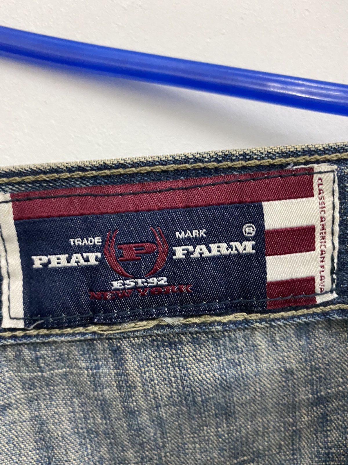 Phat Farm Phat Farm Patchworks Distressed Jeans Size US 39 - 7 Thumbnail
