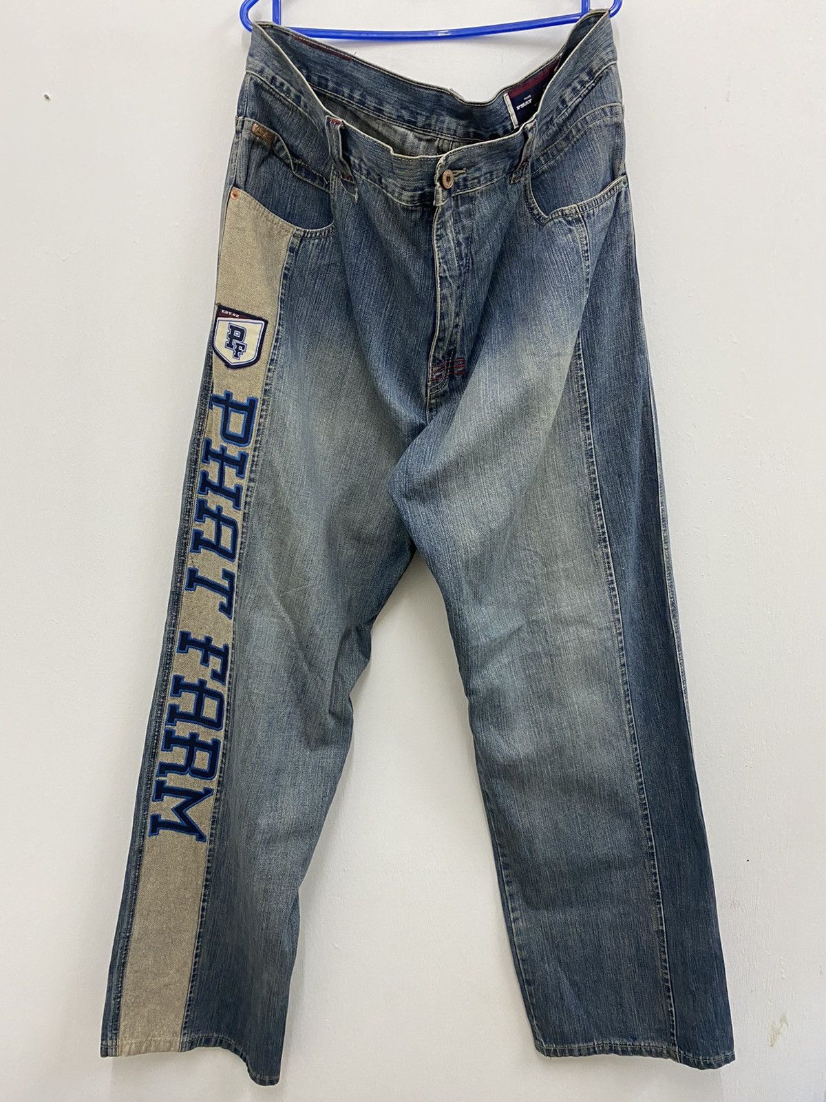 Phat Farm Phat Farm Patchworks Distressed Jeans Size US 39 - 1 Thumbnail