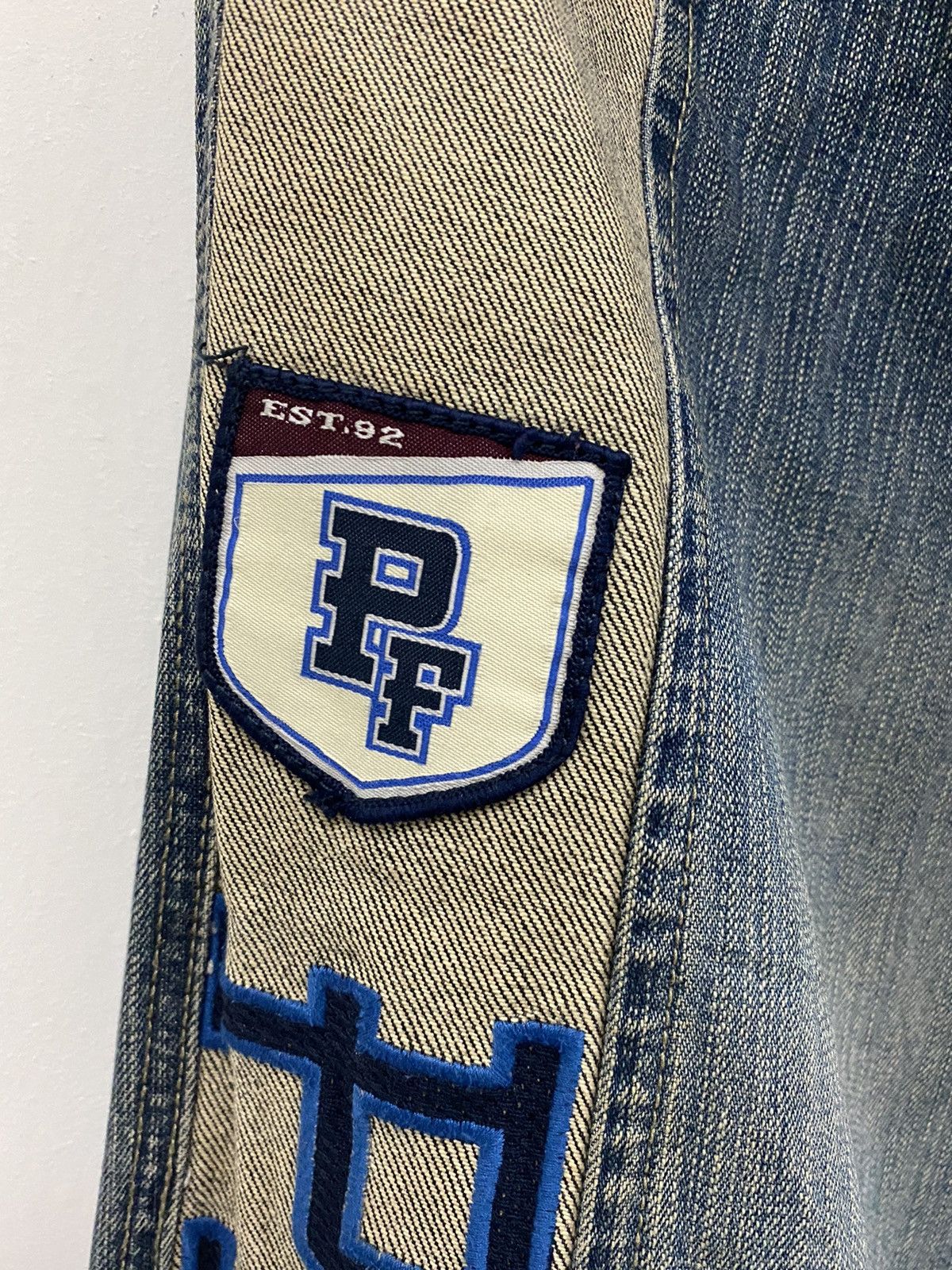 Phat Farm Phat Farm Patchworks Distressed Jeans Size US 39 - 3 Thumbnail