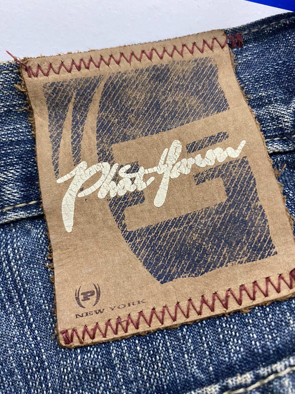 Phat Farm Phat Farm Patchworks Distressed Jeans Size US 39 - 13 Thumbnail
