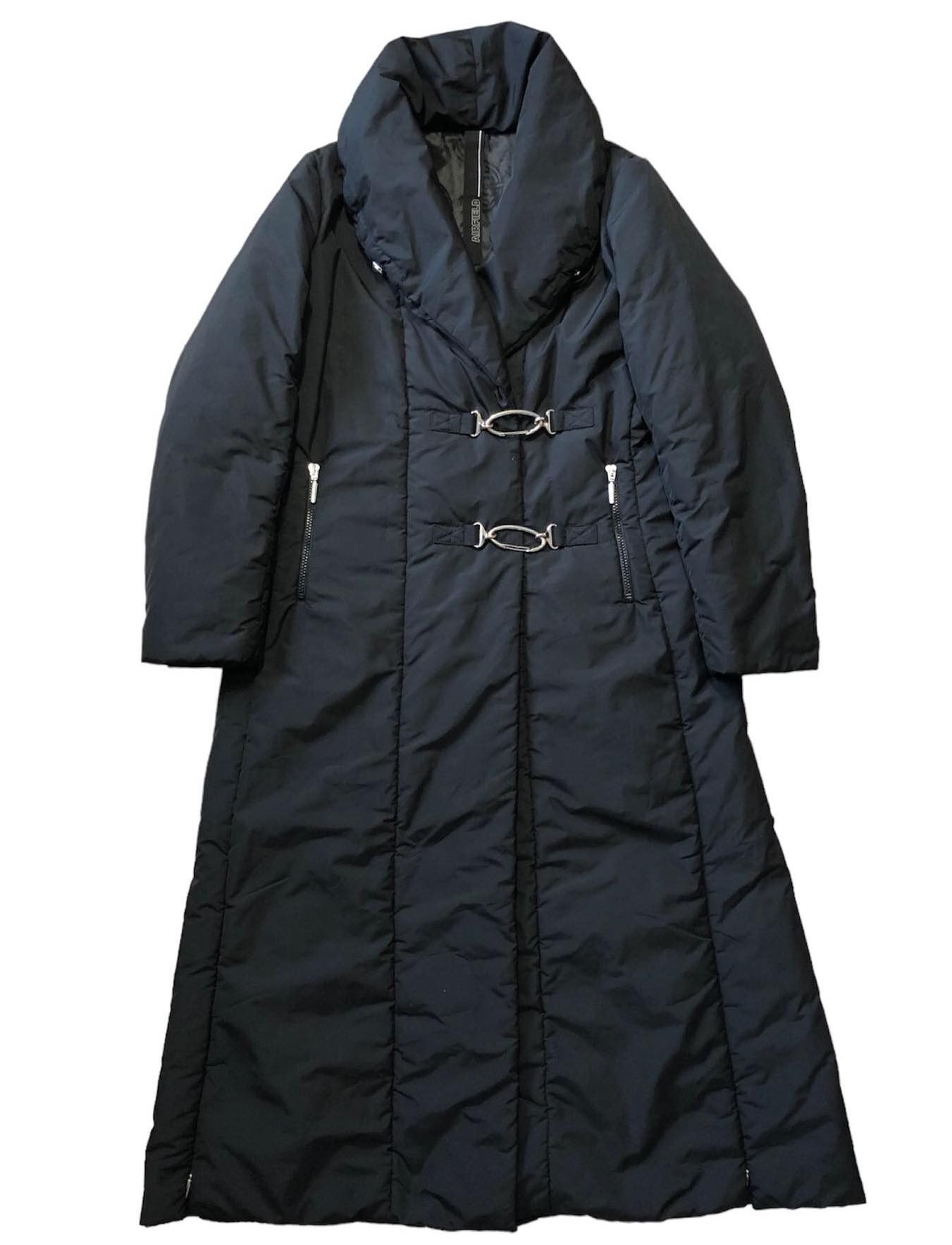 Airfield long coat black black size D38 I42 premium