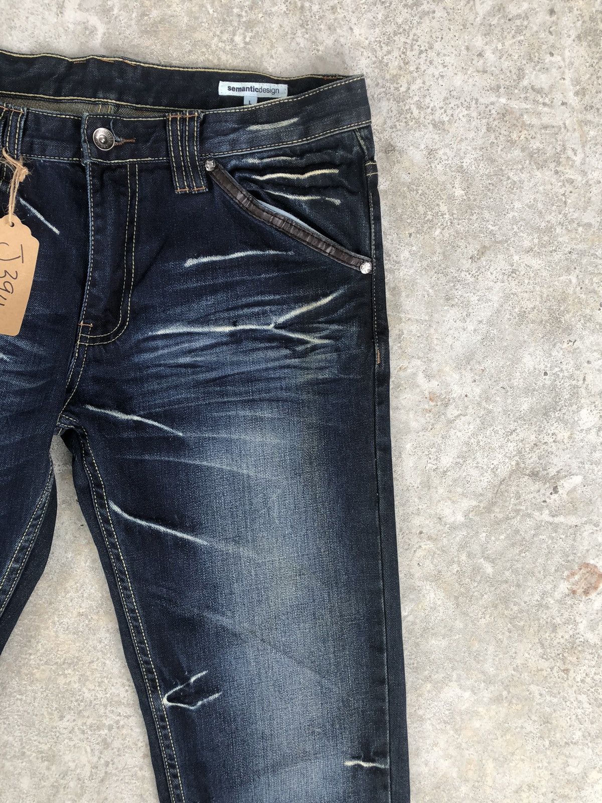 Who Decides War Semantic Design Punk Style Distressed Jeans Size US 33 - 4 Thumbnail