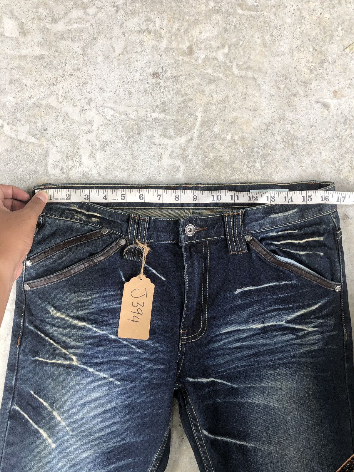 Who Decides War Semantic Design Punk Style Distressed Jeans Size US 33 - 16 Thumbnail
