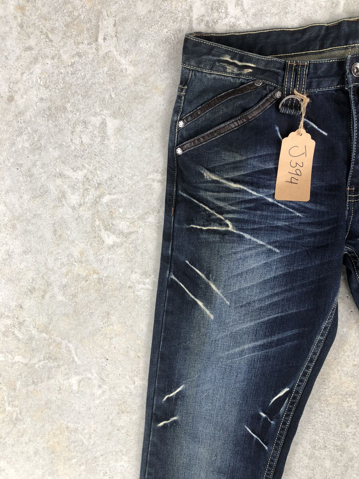 Who Decides War Semantic Design Punk Style Distressed Jeans Size US 33 - 3 Thumbnail