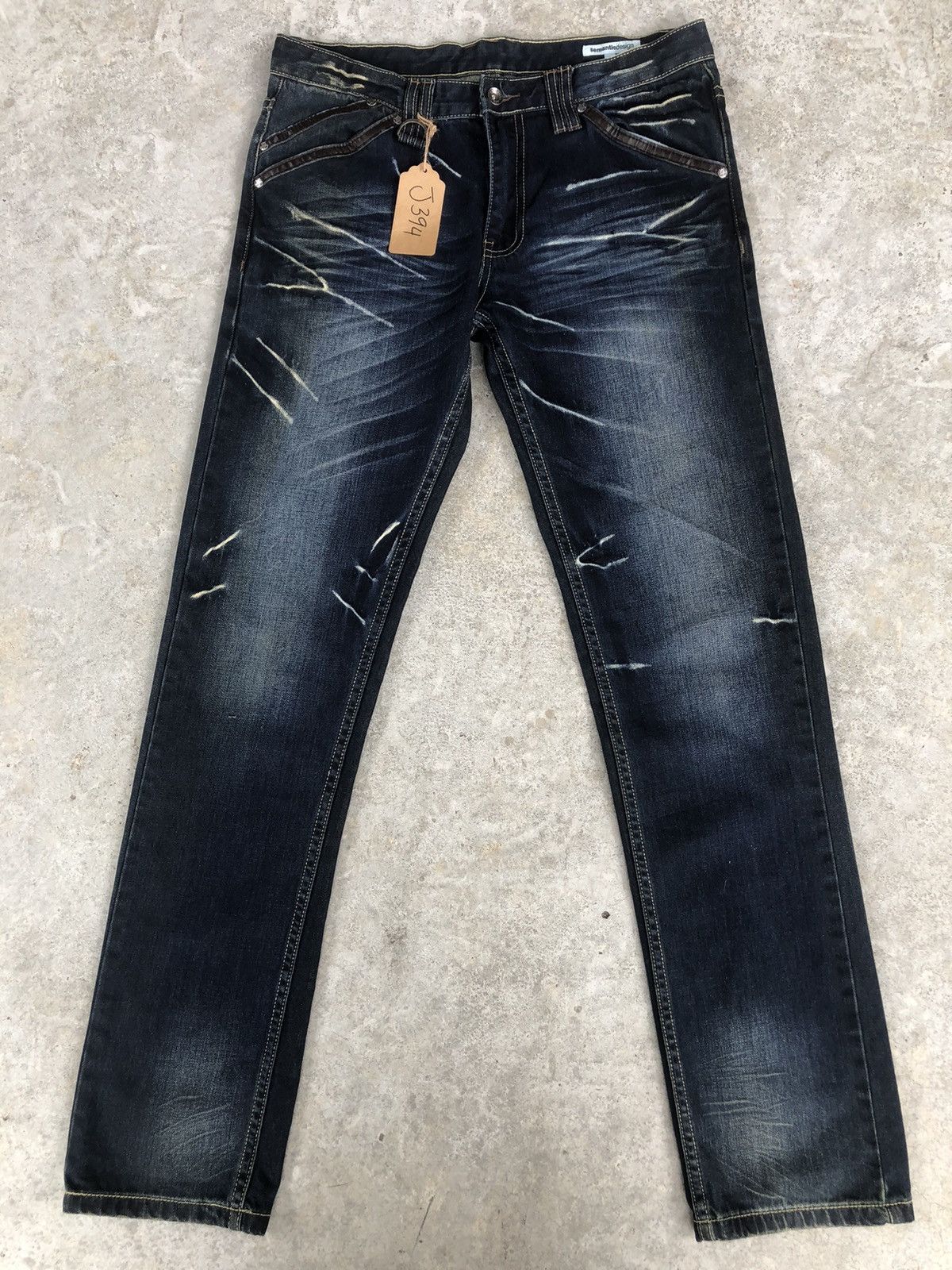 Who Decides War Semantic Design Punk Style Distressed Jeans Size US 33 - 1 Thumbnail