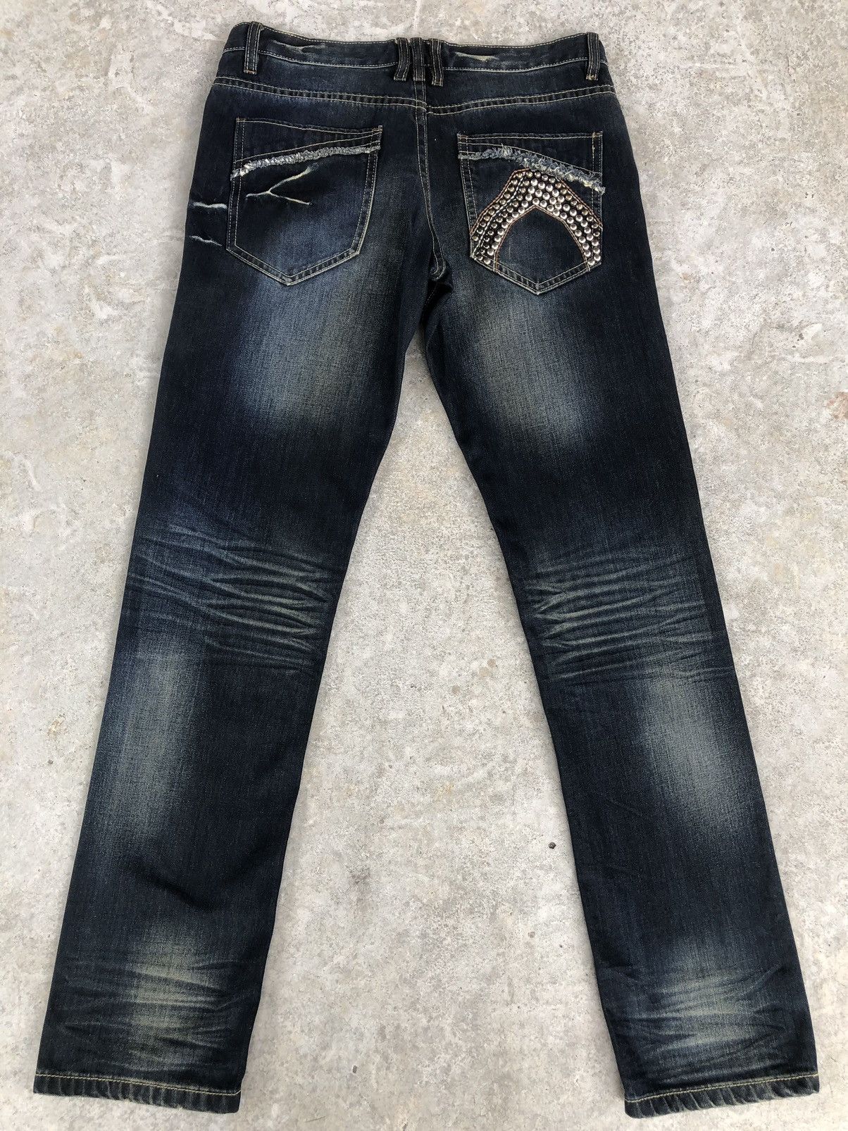 Who Decides War Semantic Design Punk Style Distressed Jeans Size US 33 - 2 Thumbnail