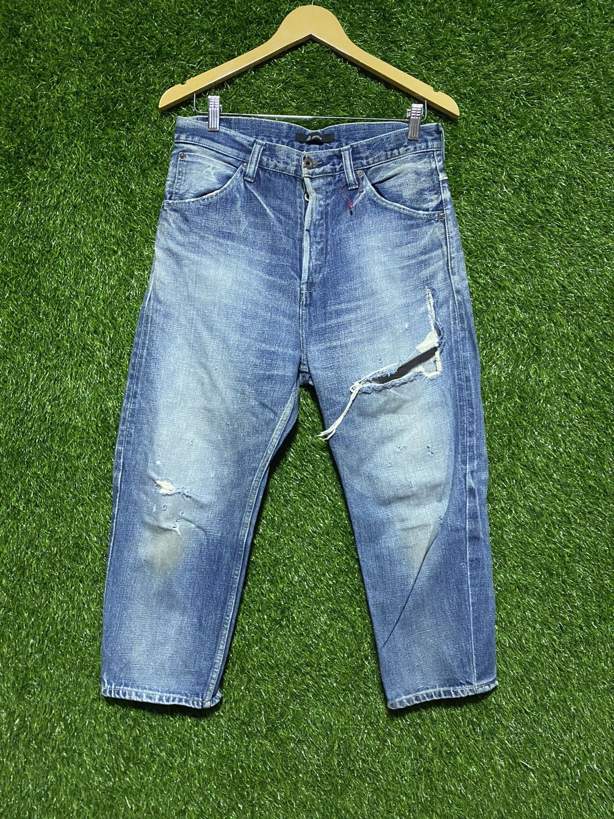 image of John Bull Reconstructed Jeans in Denim/Tan, Men's (Size 30)