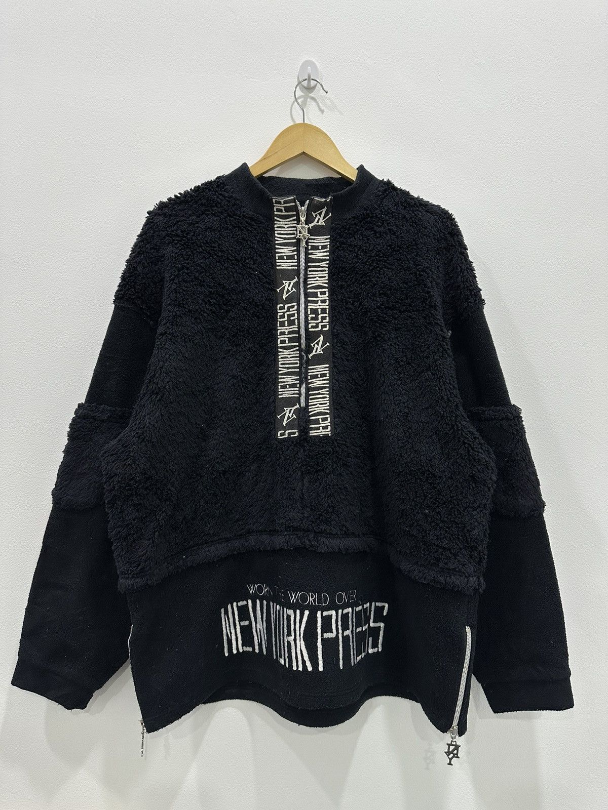 Japanese Brand New York Press Half Zip Fleece
