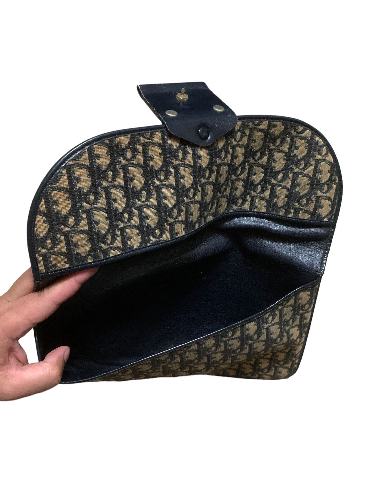 Dior RARE ‼️ Dior Christian Dior Oblique Vintage Clutch Bag Size ONE SIZE - 5 Thumbnail